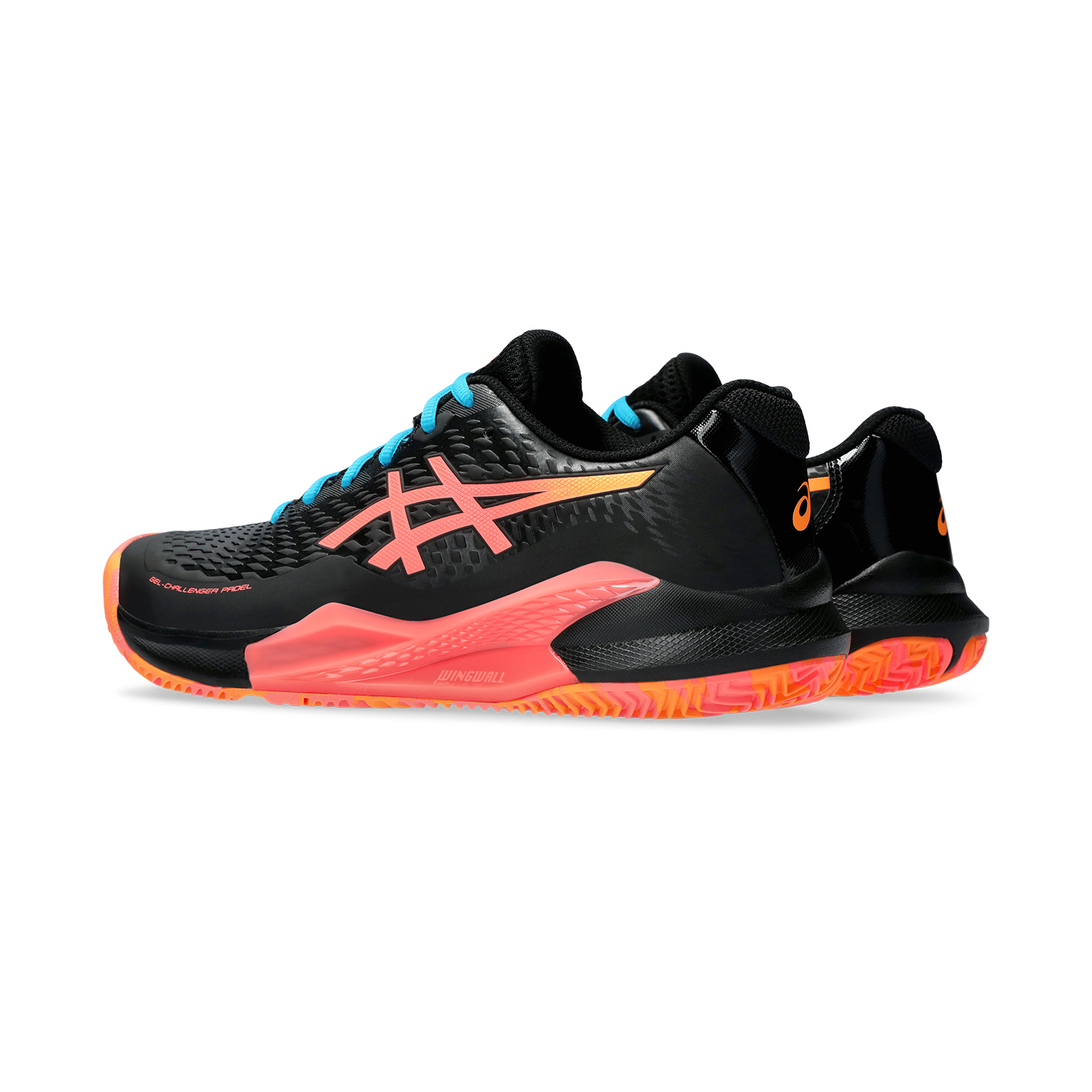 Asics Gel Challenger 14 Padel - Black/Blazing Coral