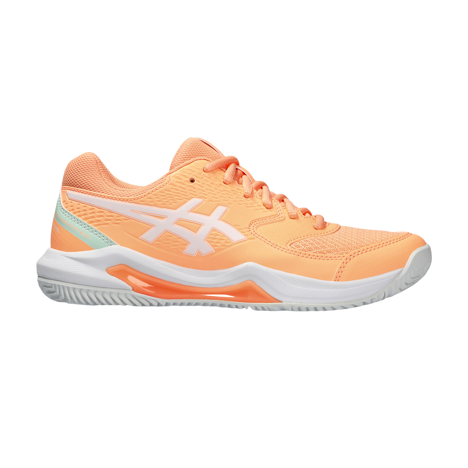 Asics Gel Dedicate 8 Padel - Bright Sunstone/White