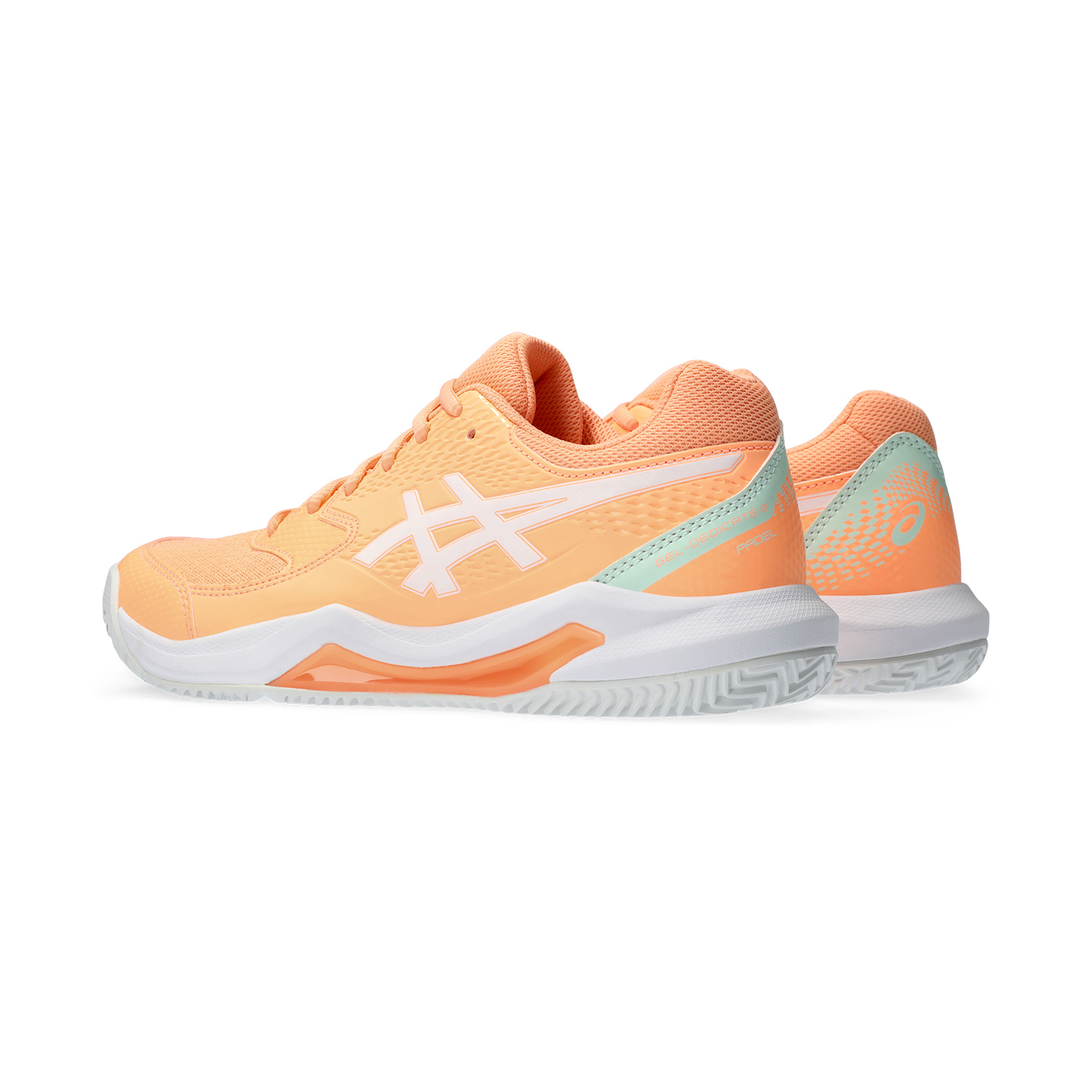 Asics Gel Dedicate 8 Padel - Bright Sunstone/White