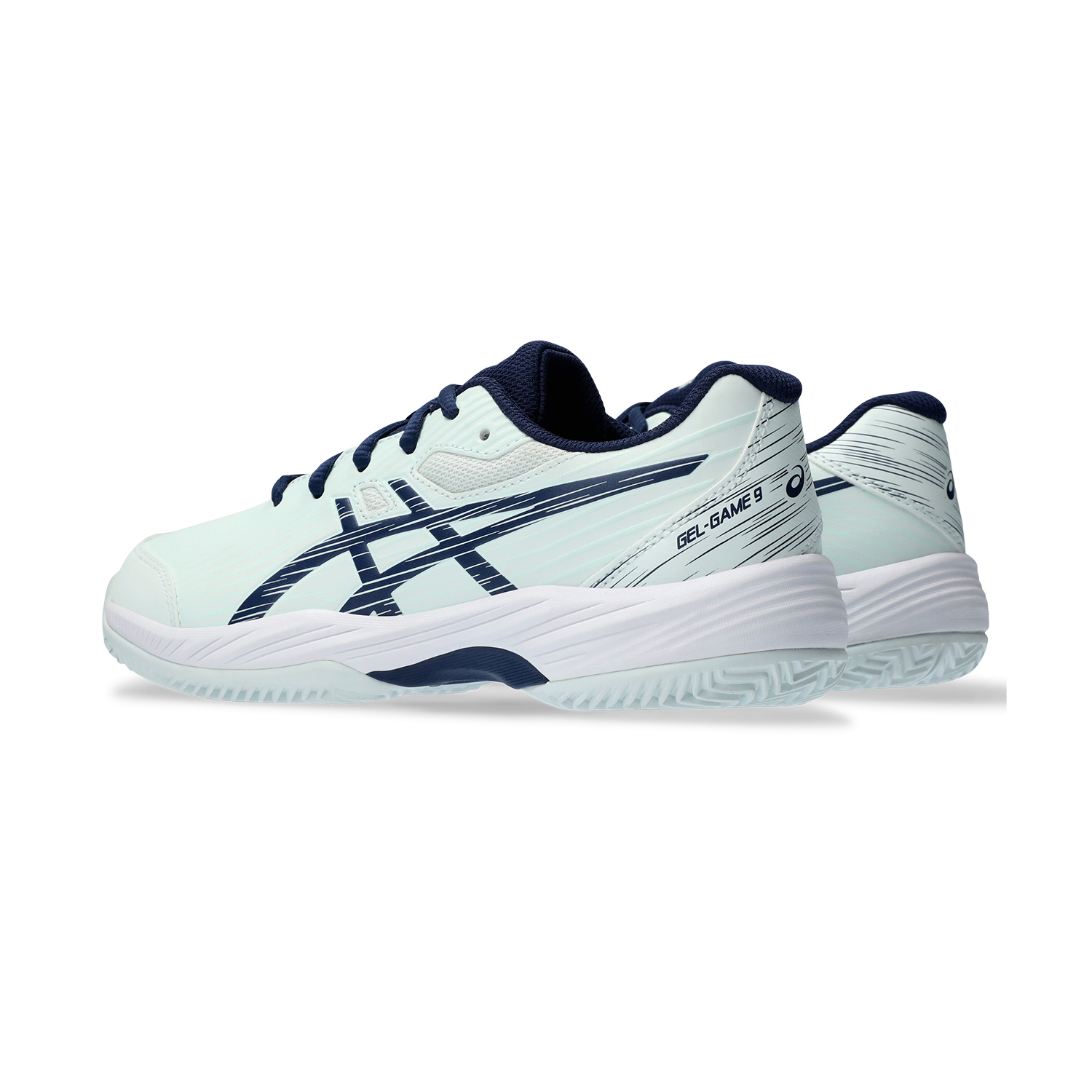 Asics Gel Game 9 GS Clay/OC Junior - Pale Mint/Blue Expanse