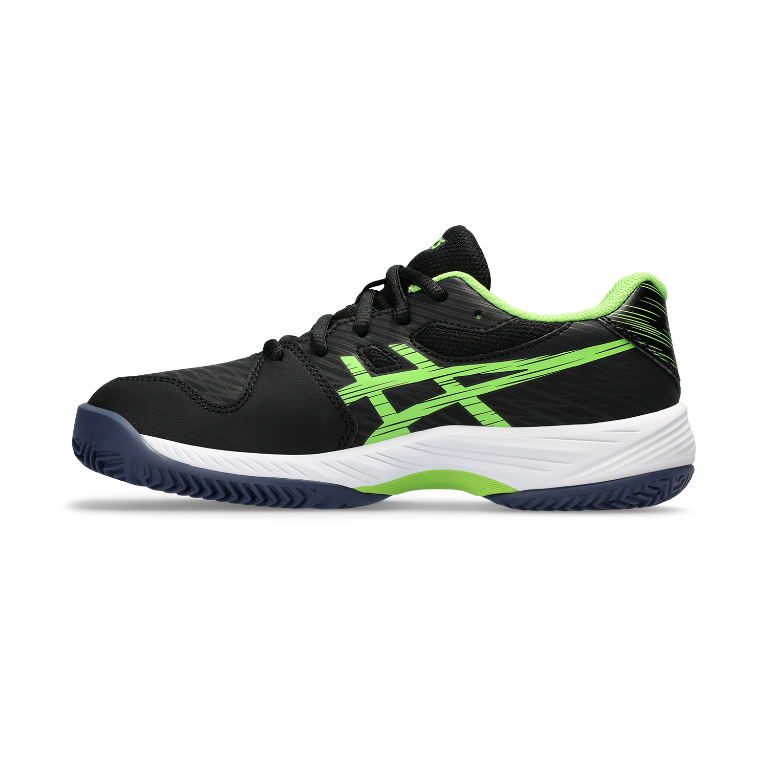 Asics Gel Game 9 GS Padel Bambini - Black/Electric Lime