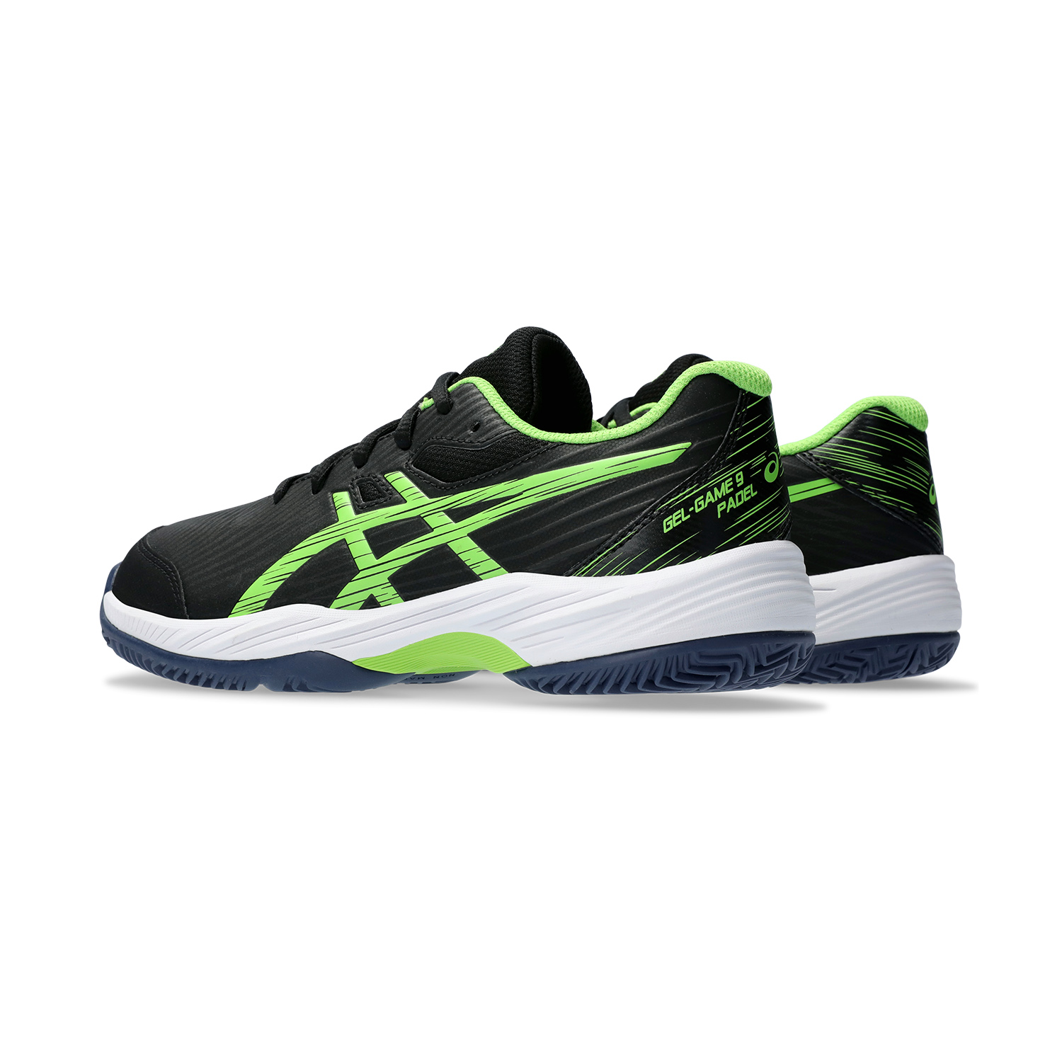 Asics Gel Game 9 GS Padel Niños - Black/Electric Lime