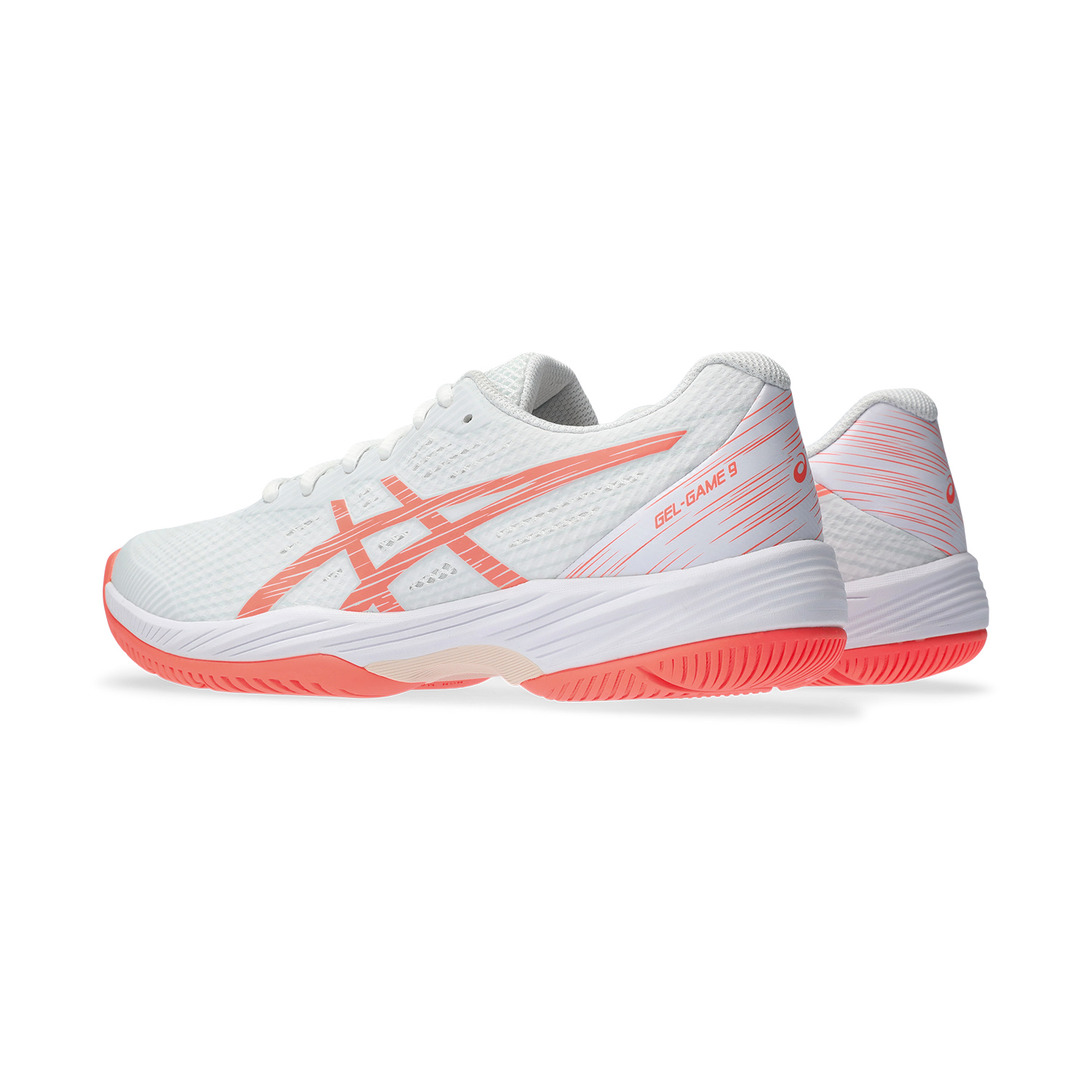 Asics Gel Game 9 - White/Sun Coral