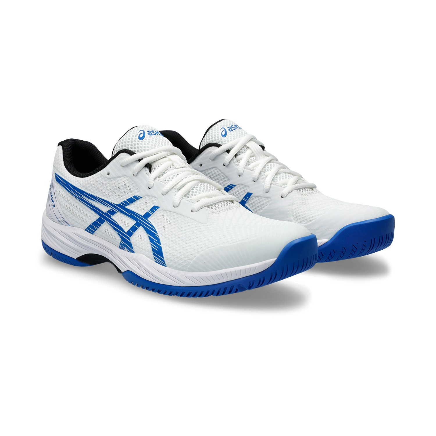 Asics Gel Game 9 Men's Tennis Shoes - White/Tuna Blue