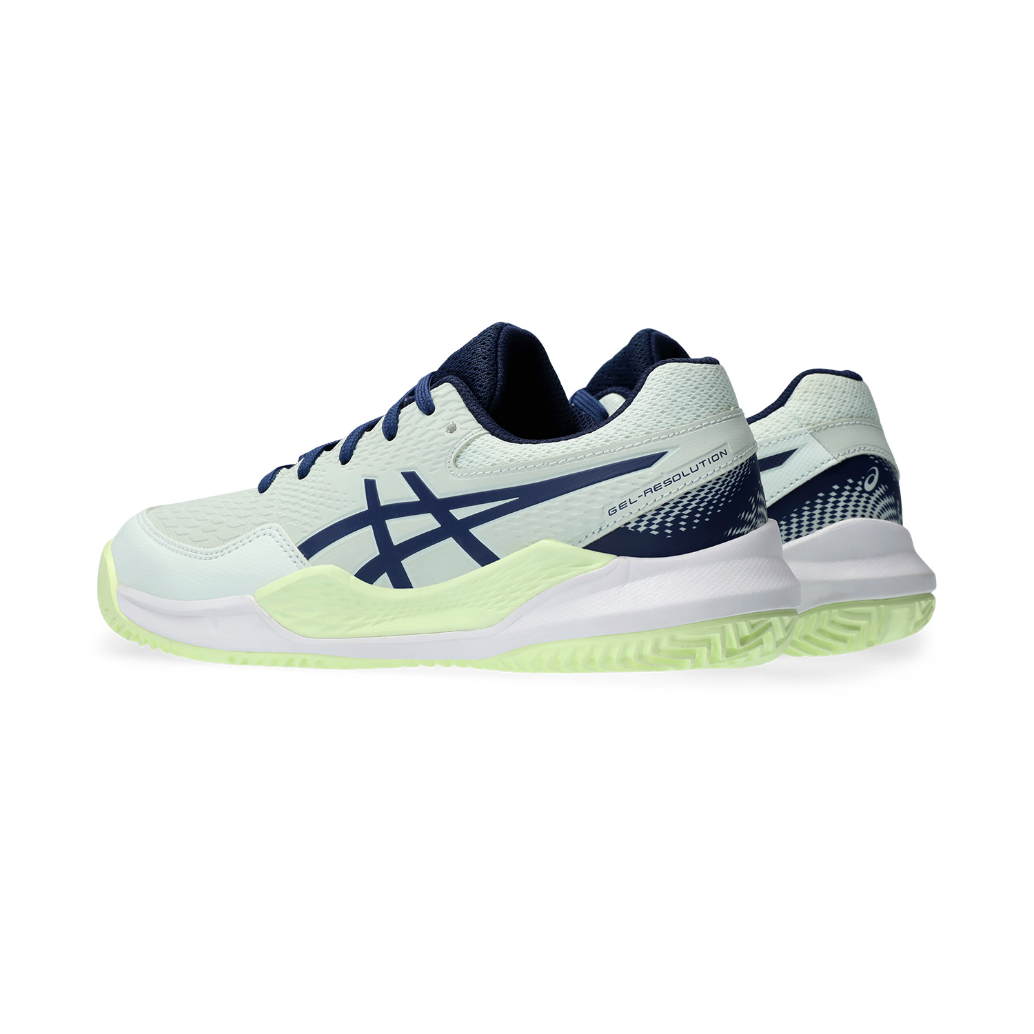 Asics Gel Resolution 9 GS Clay Junior - Pale Mint/Blue Expanse