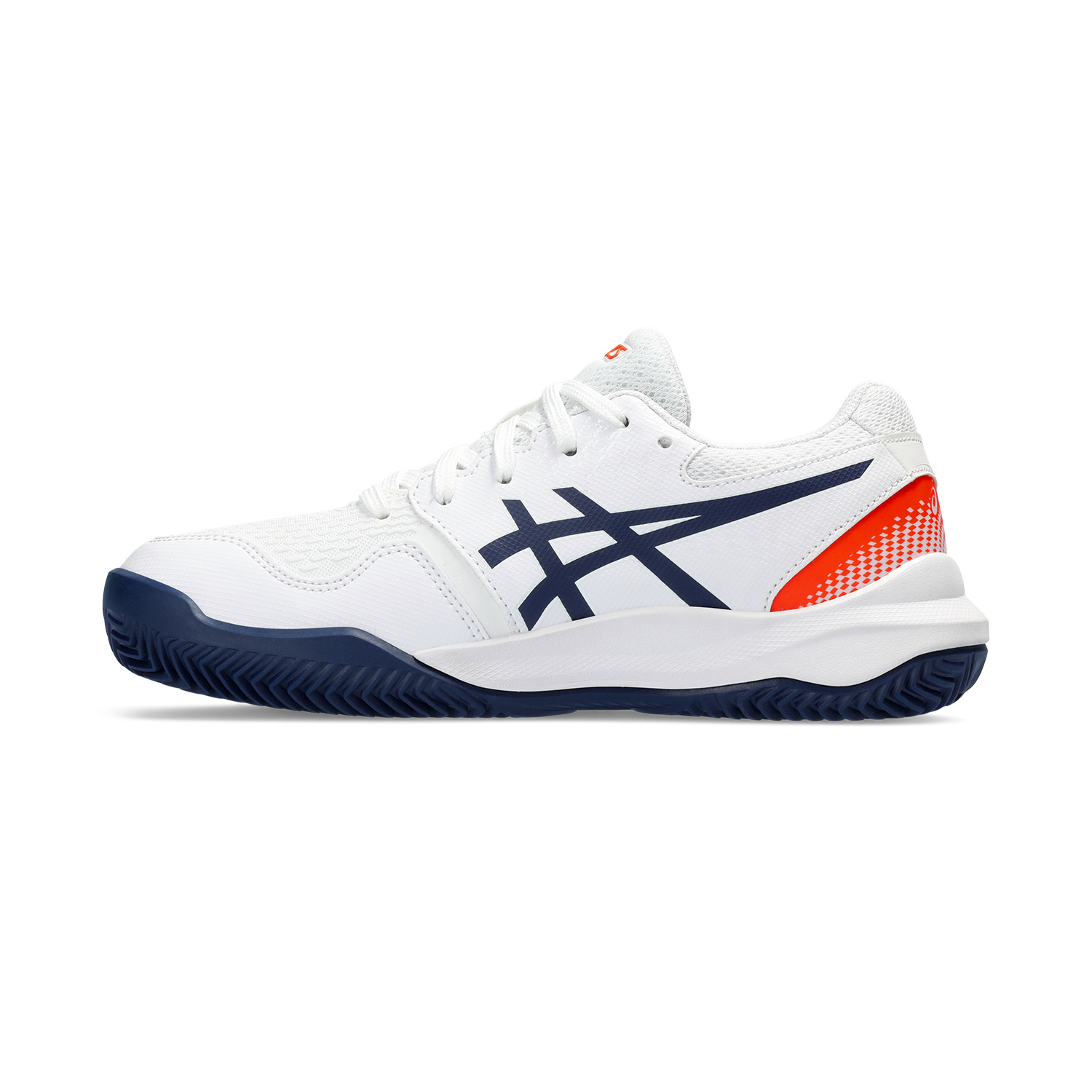 Asics Gel Resolution 9 GS Clay Bambini - White/Blue Expanse