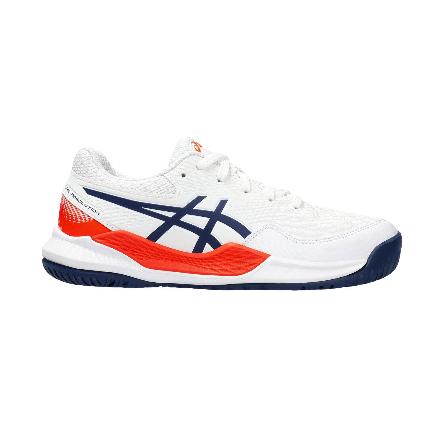 Asics Gel Resolution 9 GS Junior - White/Blue Expanse