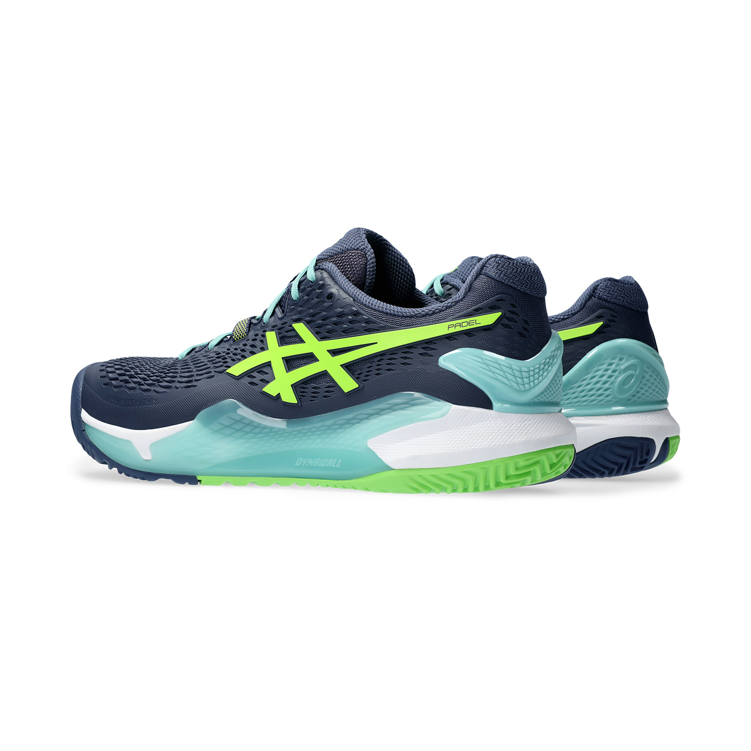 Asics Gel Resolution 9 Padel - Thunder Blue/Electric Lime