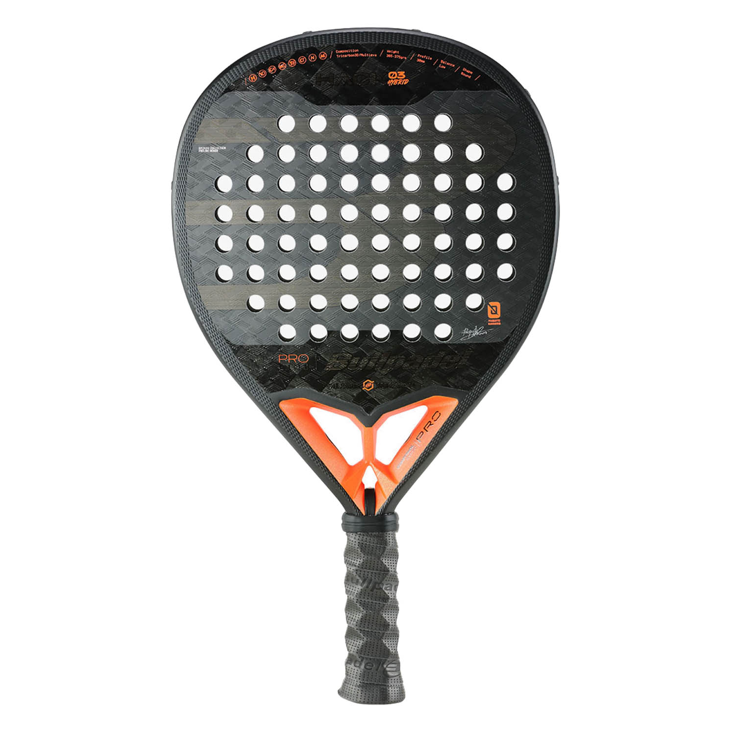 Bullpadel Hack 03 Hybrid Padel - Black/Orange