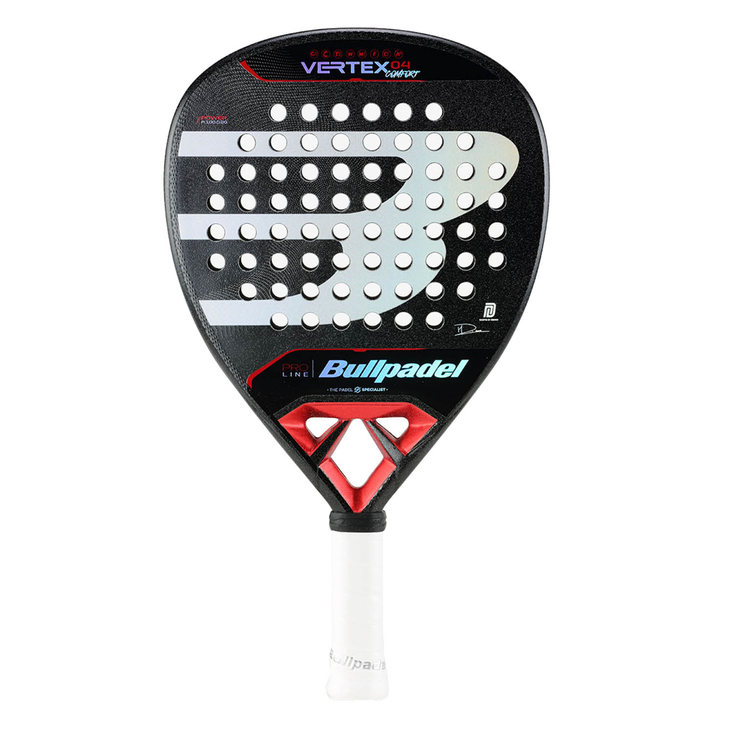 Bullpadel Vertex 04 Comfort Padel - Black/Red