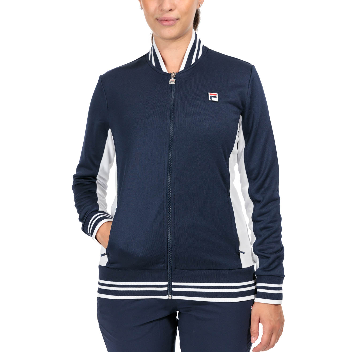 Fila Georgia Chaqueta - Navy/White