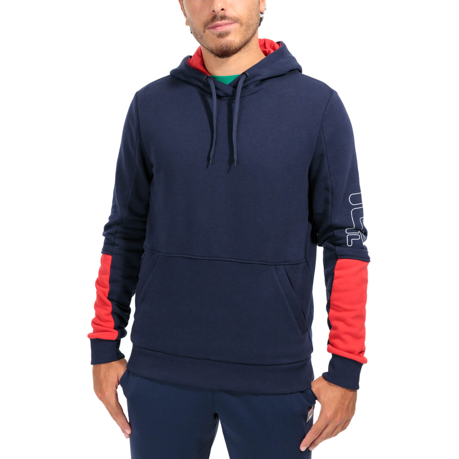 Fila Hayo Hoodie - Navy/Red