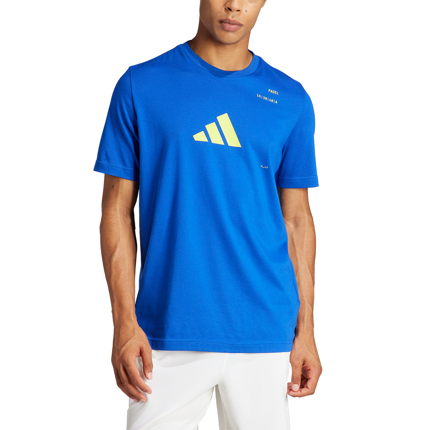 adidas Graphic Logo Men's Padel T-Shirt Team Royal Blue