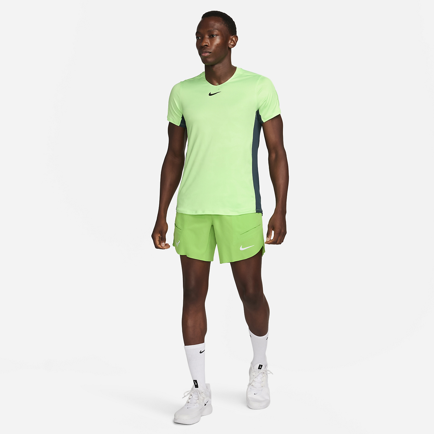 Nike Court Dri-FIT Advantage Men's Tennis T-Shirt - Lime Blast