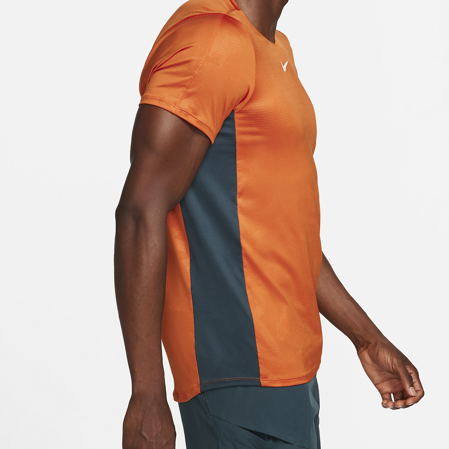 Tennis Mens Orange Nike Shirt Nike Court Advantage Dri-Fit T-Shirt