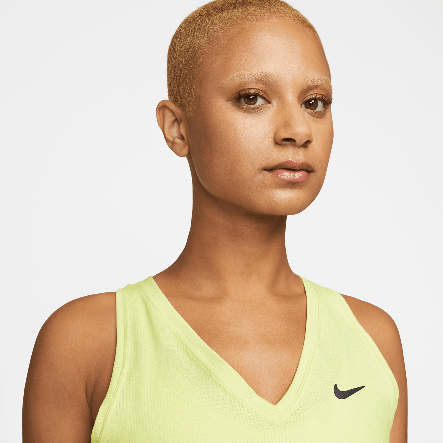 Nike Court Victory Logo Top - Luminous Green/Black