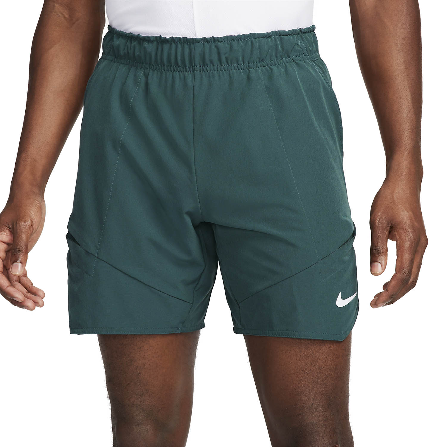 Nike Dri-FIT Advantage 7in Men's Tennis Shorts - Deep Jungle/Lime