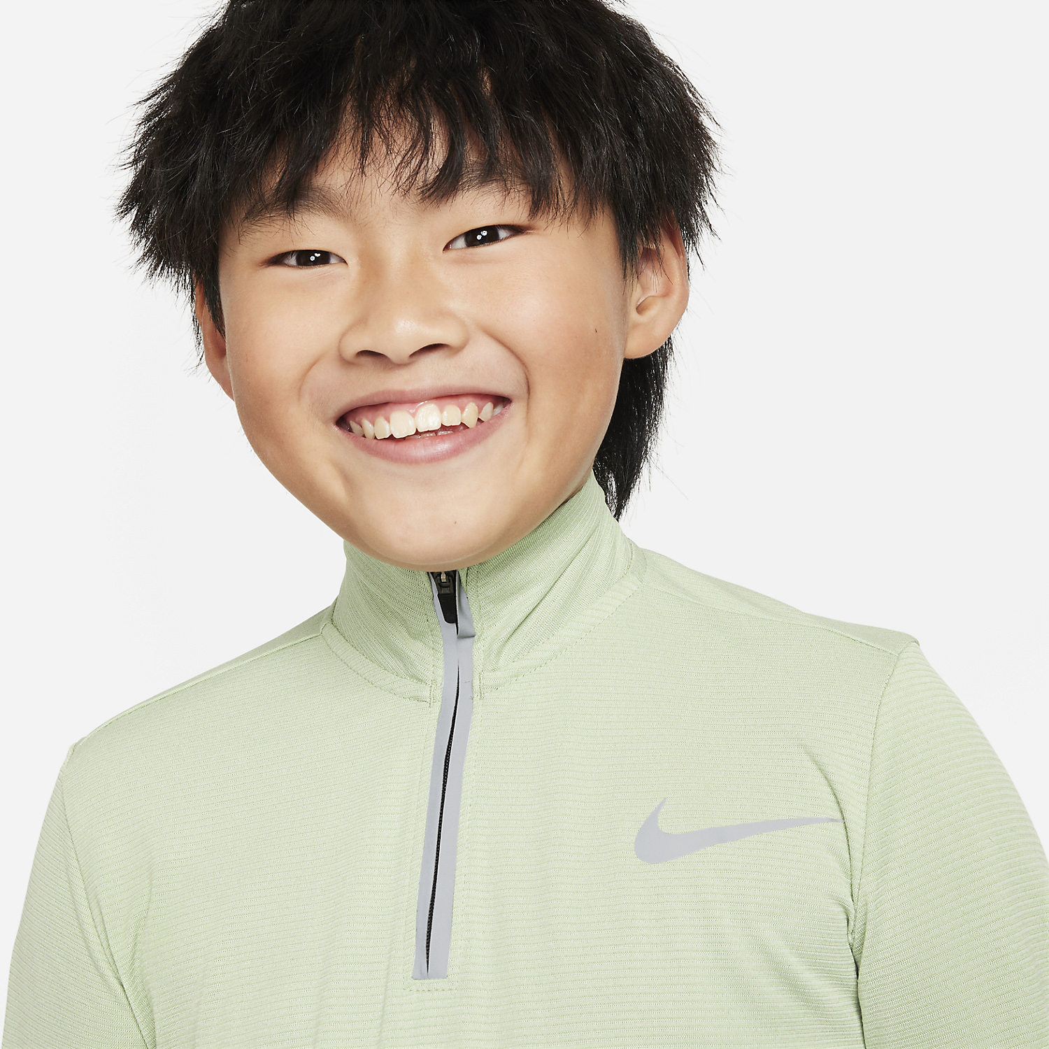 Nike Dri-FIT Poly+ Maglia Bambino - Honeydew/Reflective Silver