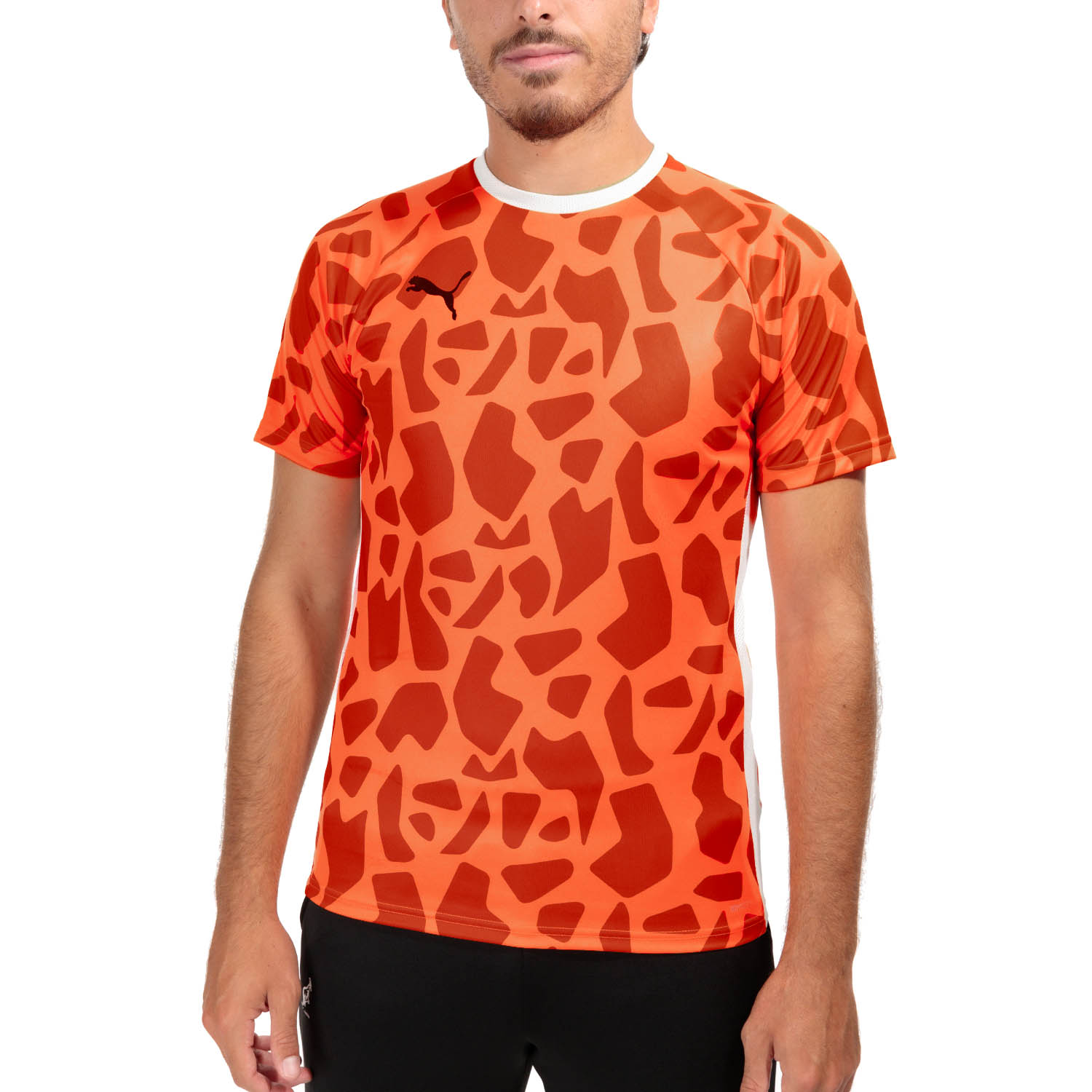 Puma Teamliga Graphic Camiseta - Ultra Orange/Cayenne Pepper