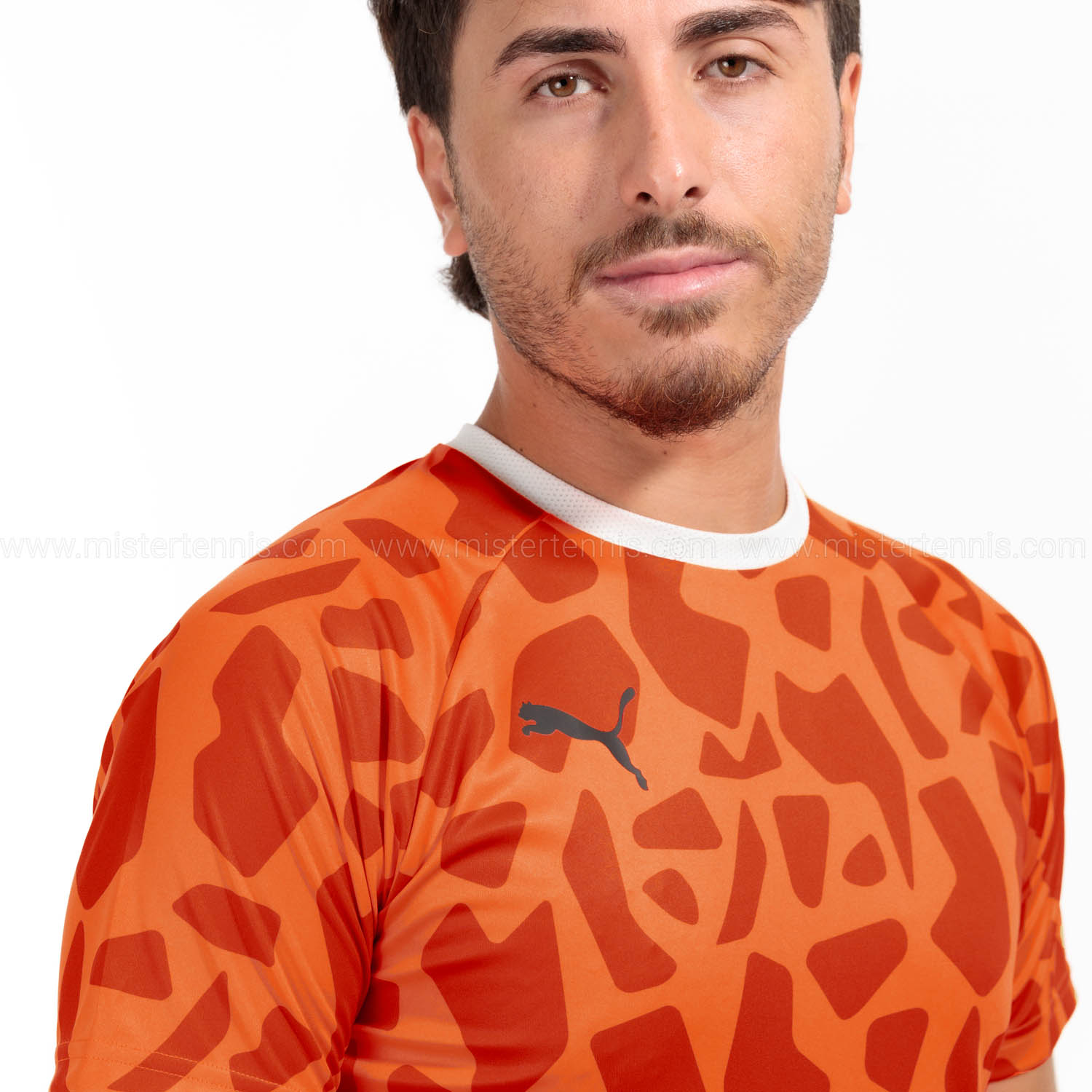 Puma Teamliga Graphic T-Shirt - Ultra Orange/Cayenne Pepper