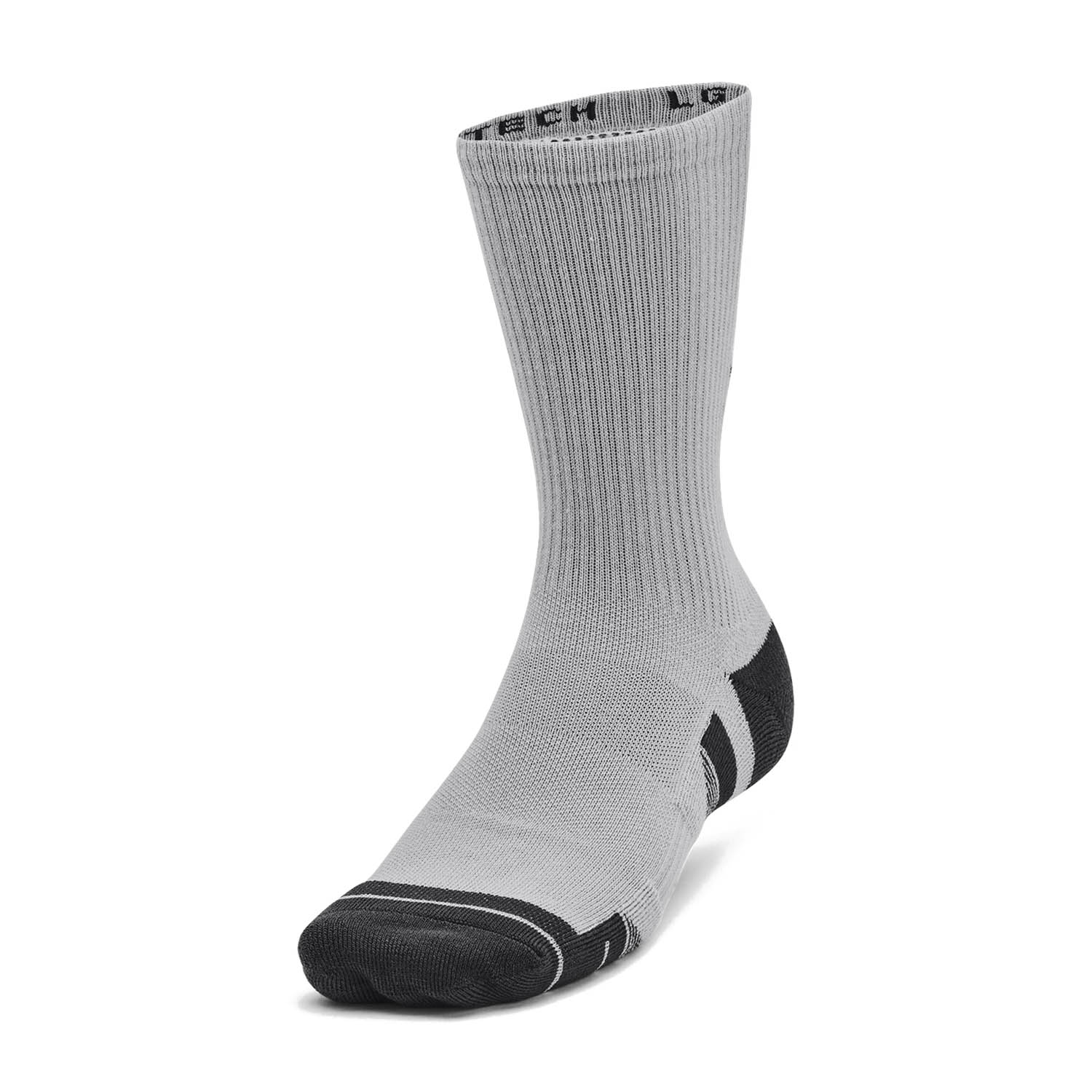 Under Armour Performance Tech Crew x 3 Socks - Mod Gray