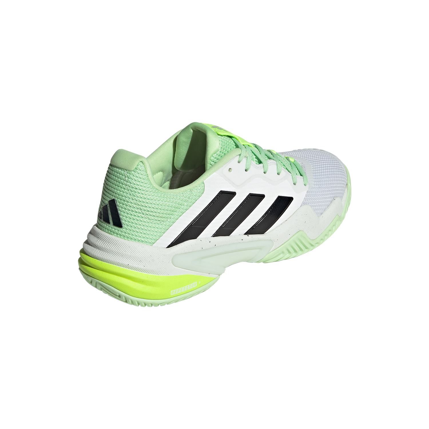 adidas Barricade 13 - Cloud White/Core Black/Semi Green Spark