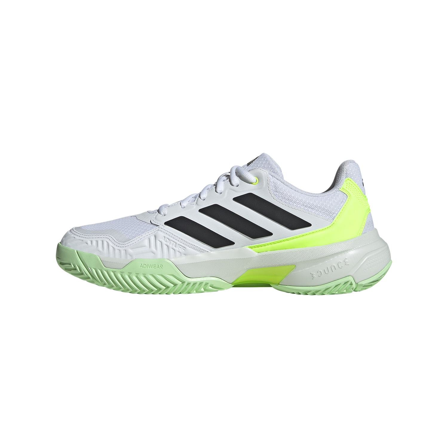 adidas CourtJam Control 3 - FTWR White/Core Black/Lucid Lemon