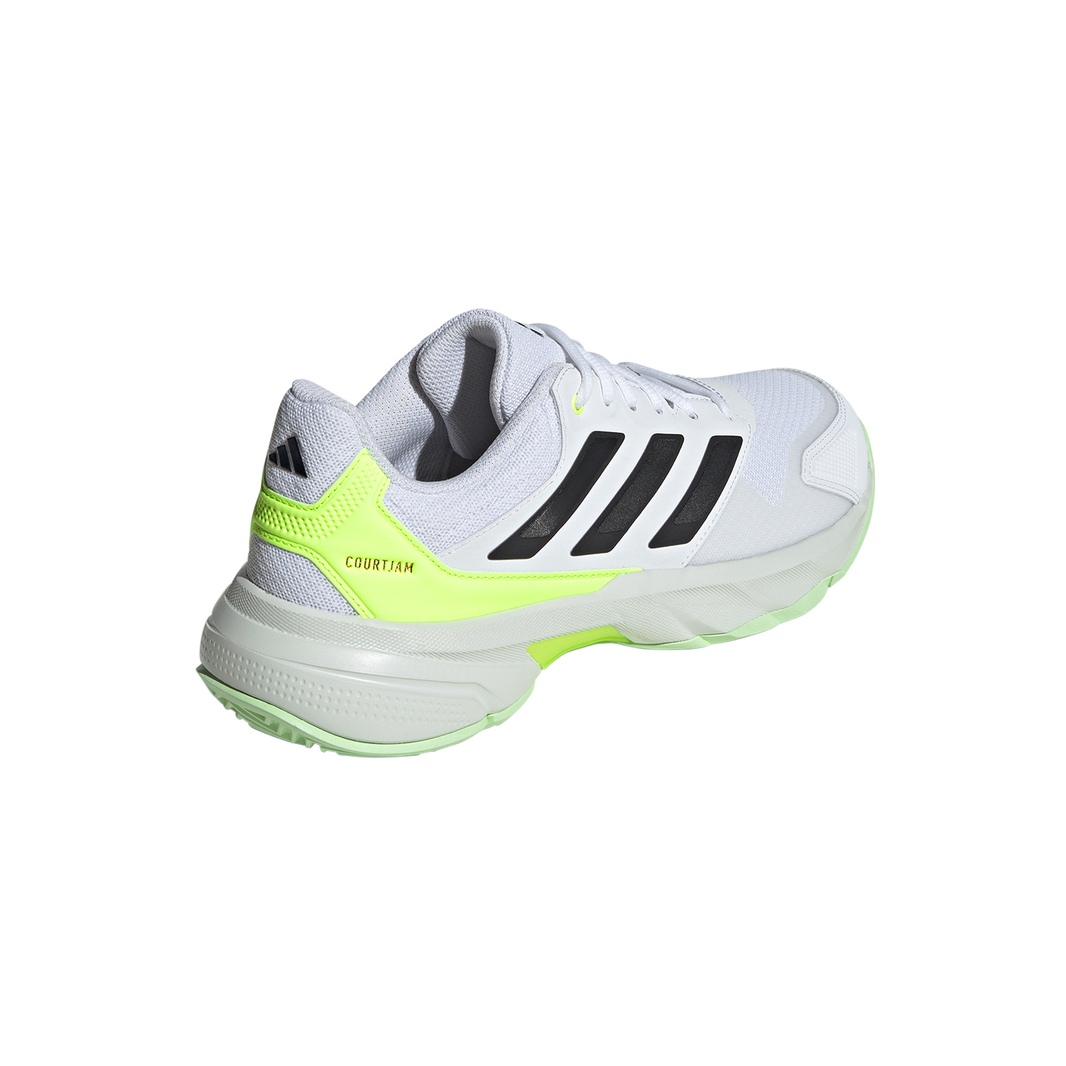 adidas CourtJam Control 3 - FTWR White/Core Black/Lucid Lemon