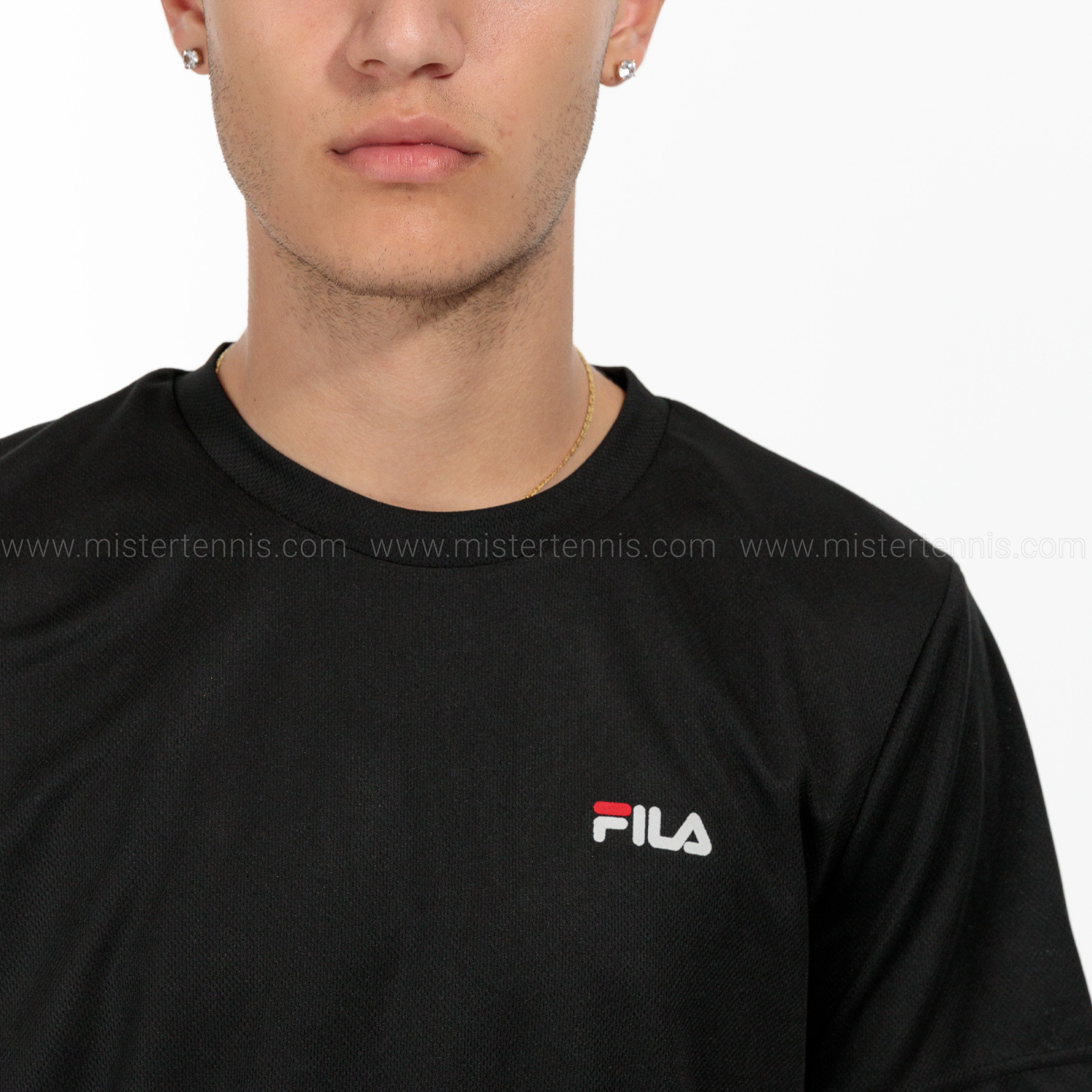 Fila Logo Camiseta - Black