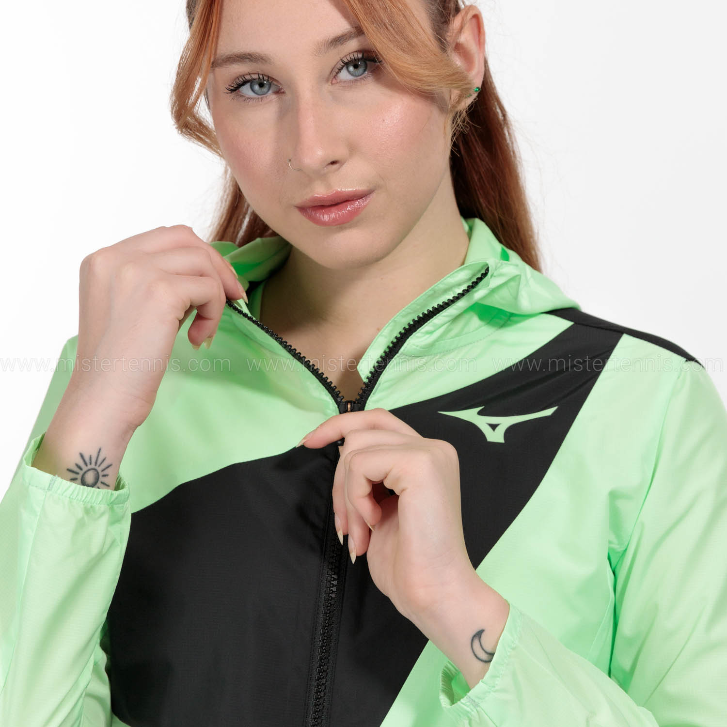 Mizuno Release Chaqueta - Techno Green/Black