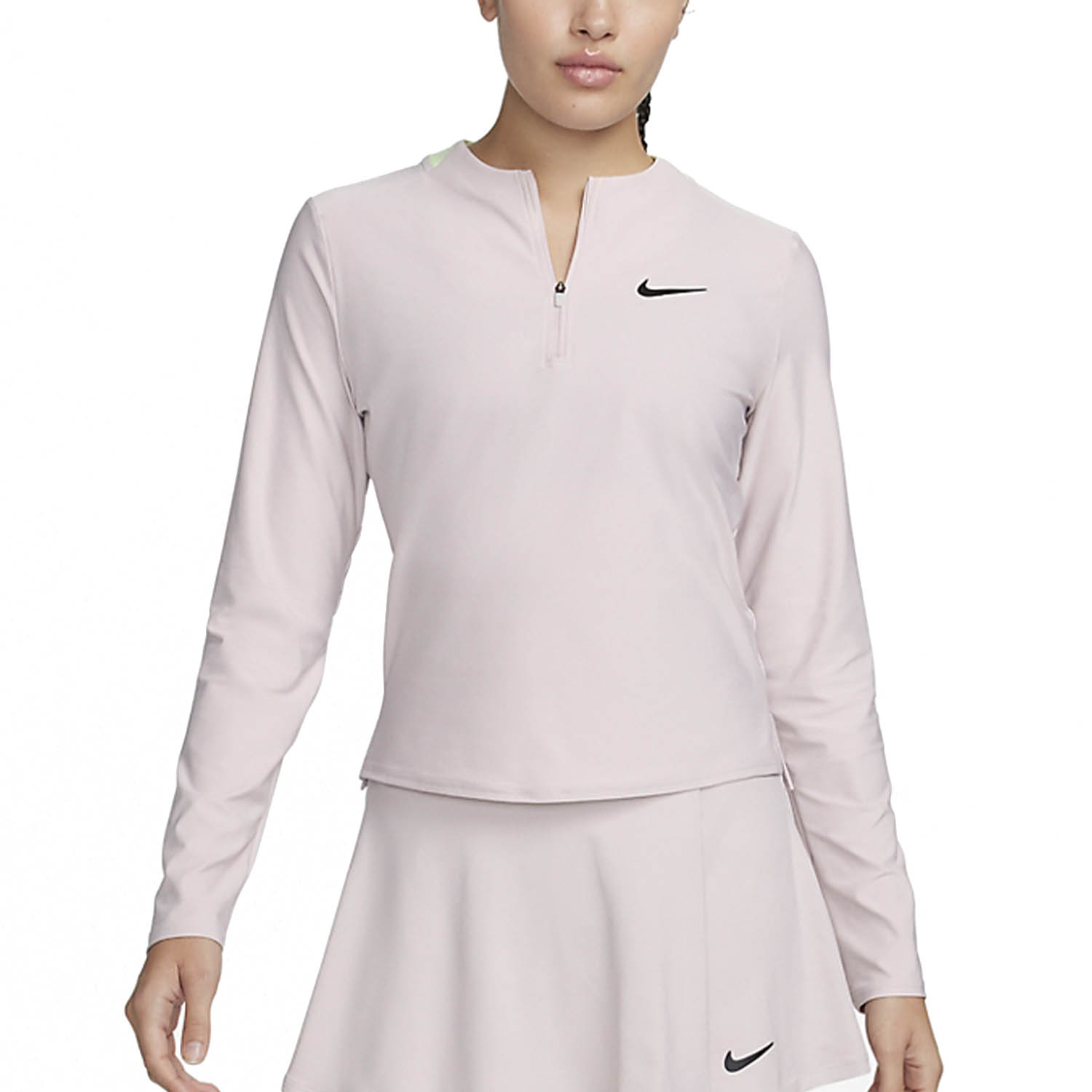 Nike Advantage Women's Tennis Shirt - Platinum Violet/Black