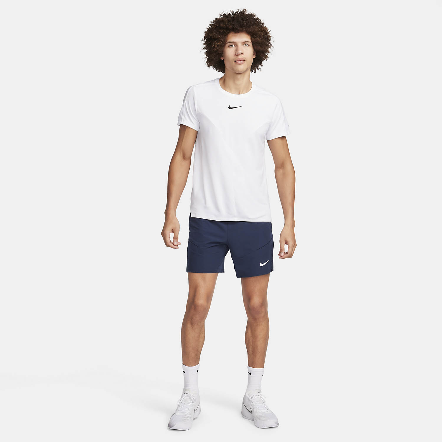 Nike Court Advantage 7in Shorts - Obsidian/White