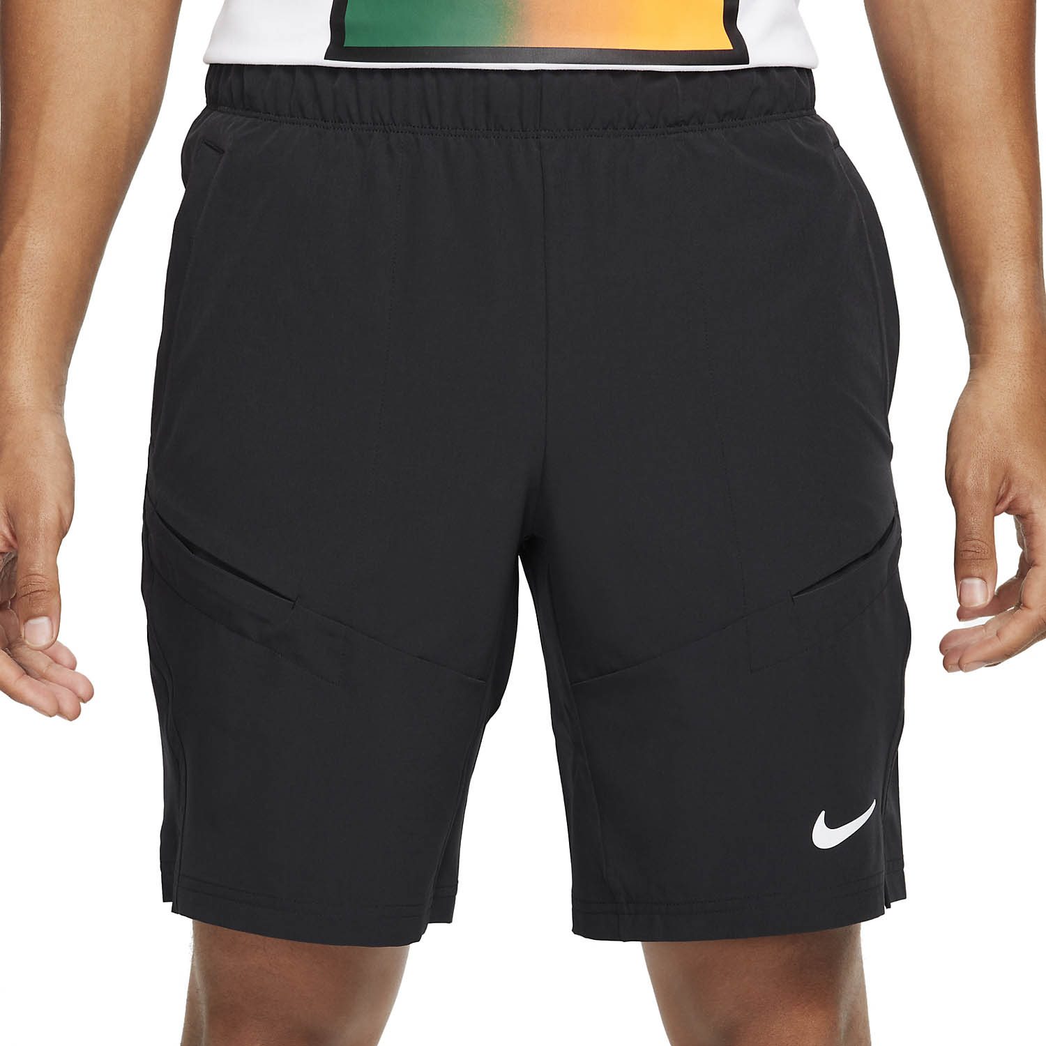 Nike Court Advantage 9in Men's Tennis Shorts - Black/White