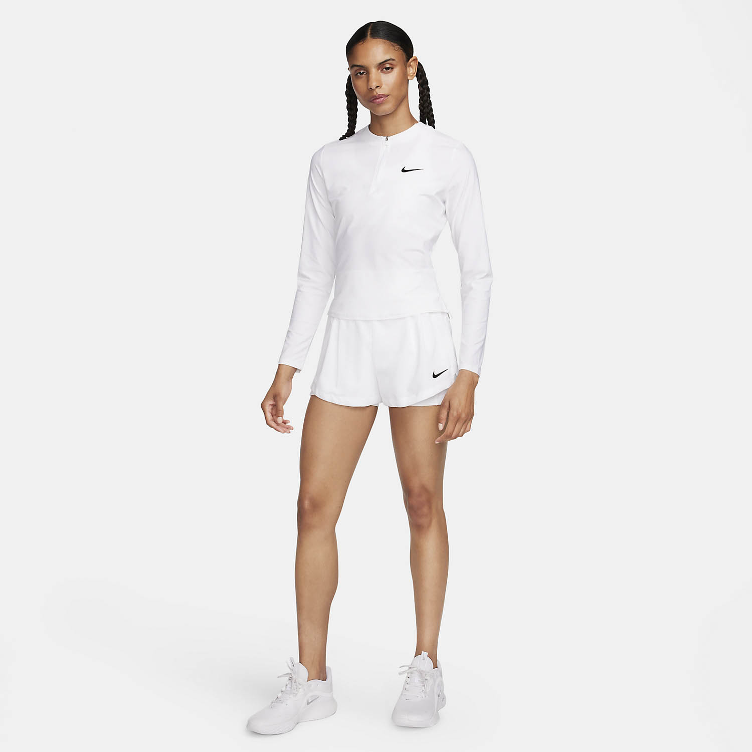 Nike Court Advantage 2in Shorts - White/Black