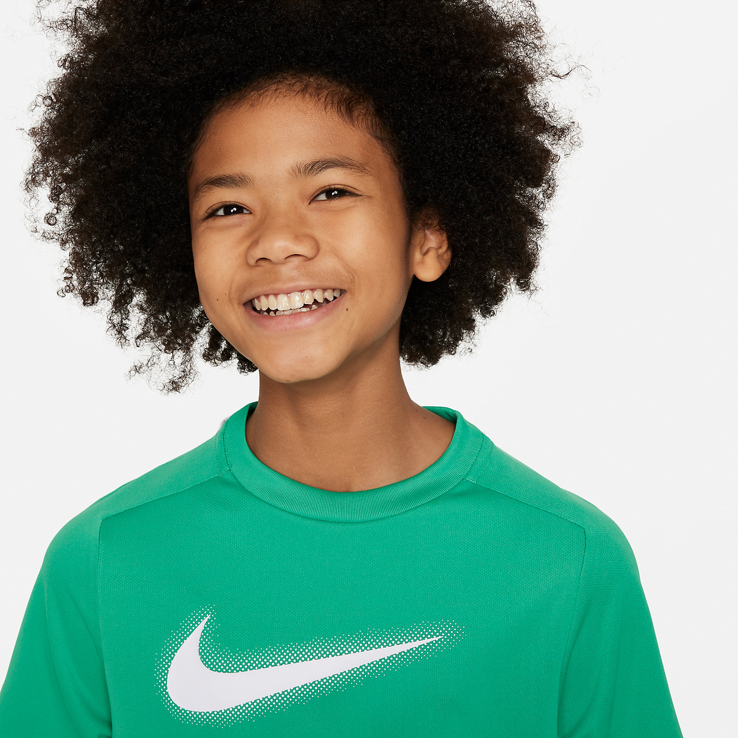 Nike Dri-FIT Icon T-Shirt Boy - Stadium Green/White