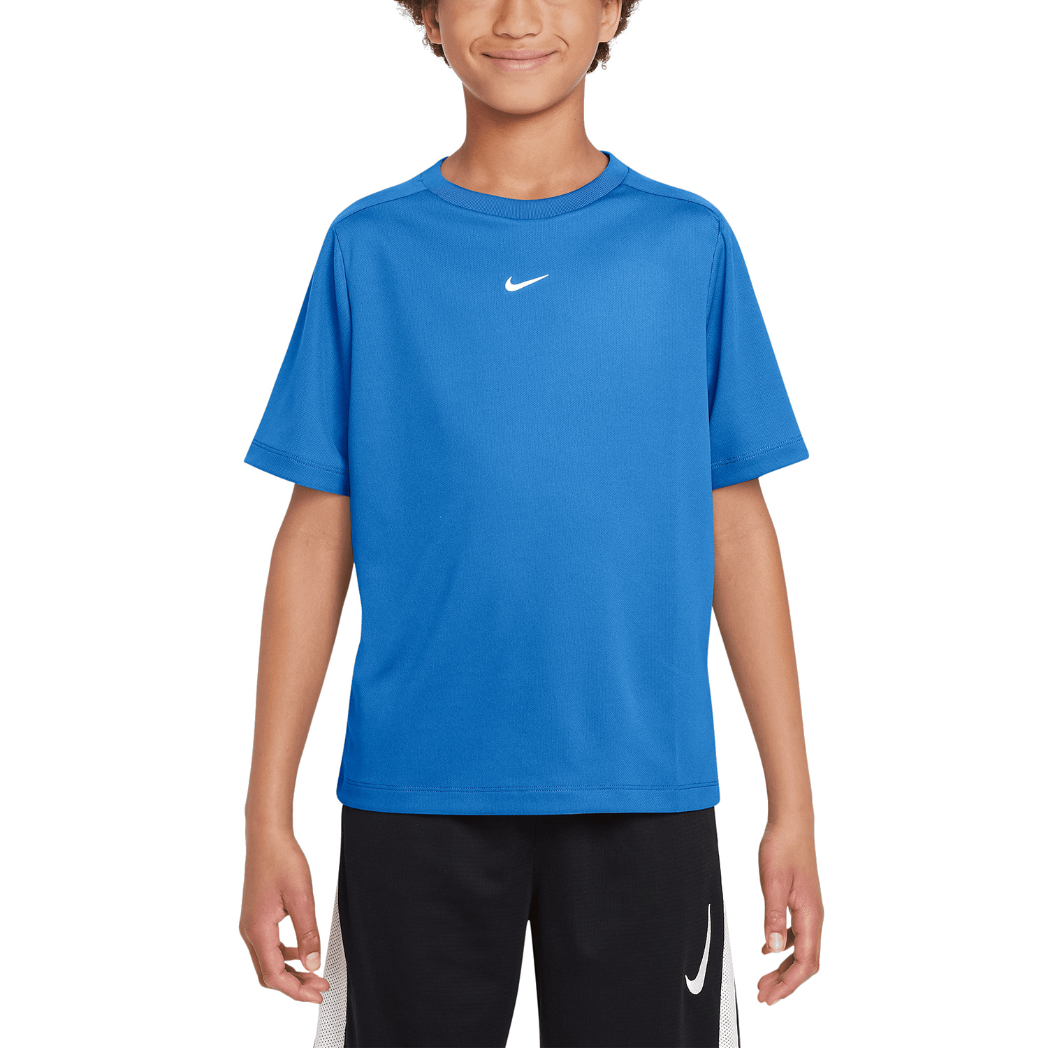 Nike Dri-FIT Multi T-Shirt Boy - Light Photo Blu/White