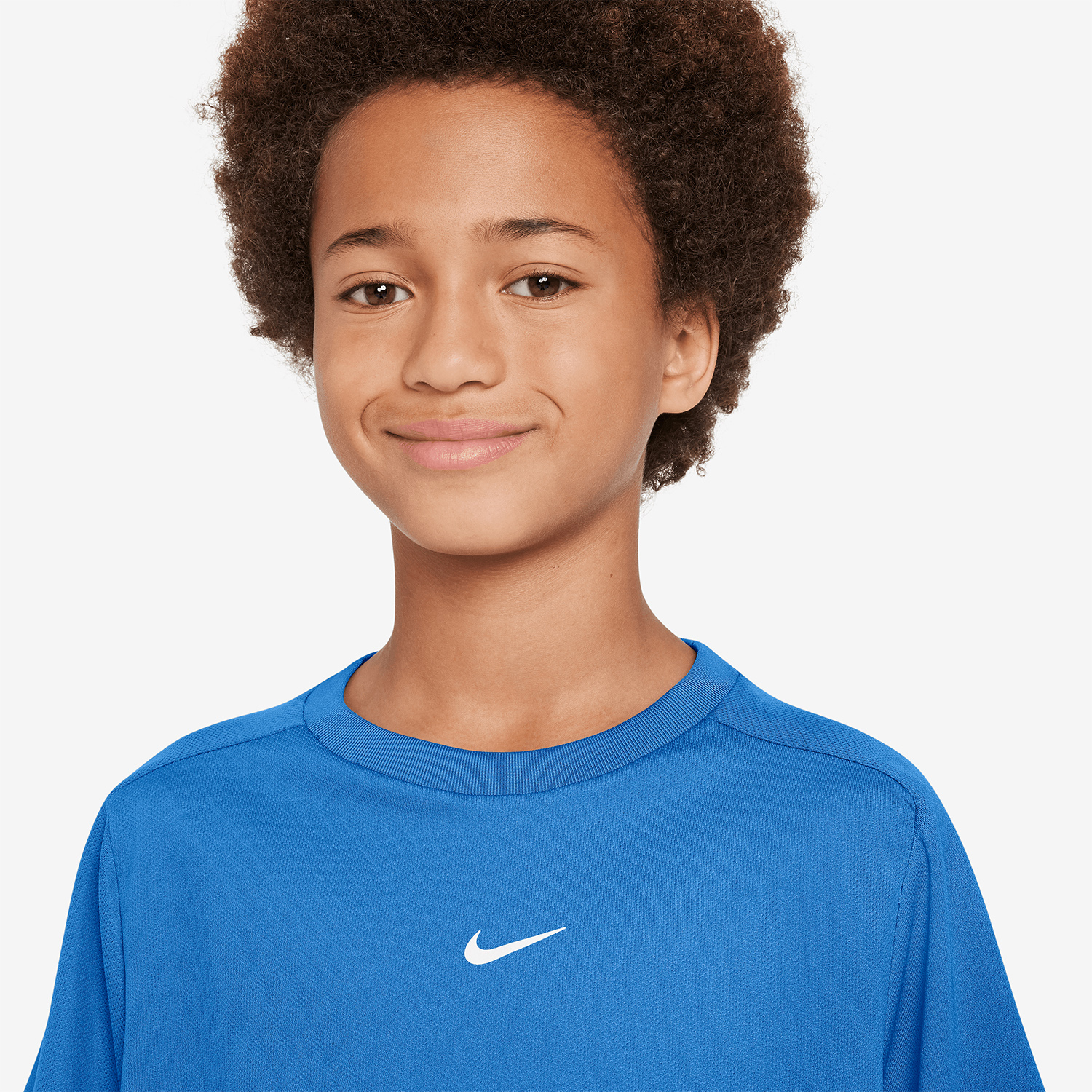 Nike Dri-FIT Multi T-Shirt Boy - Light Photo Blu/White