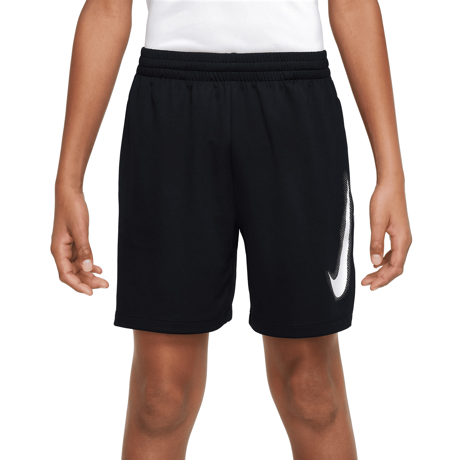 Nike Dri-FIT Multi+ 6in Shorts Niño - Black/White
