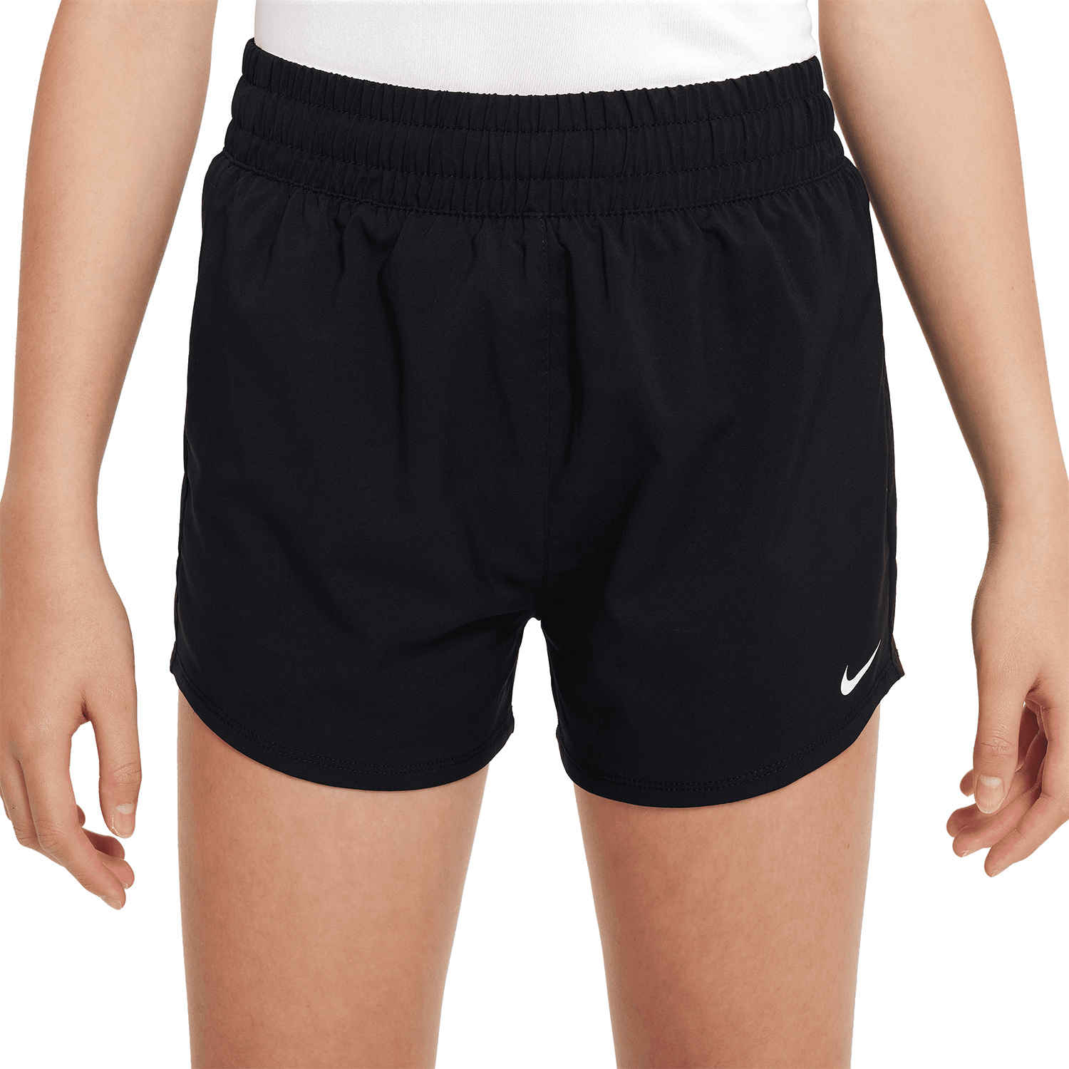 Nike Dri-FIT One 3in Shorts Niña - Black/White