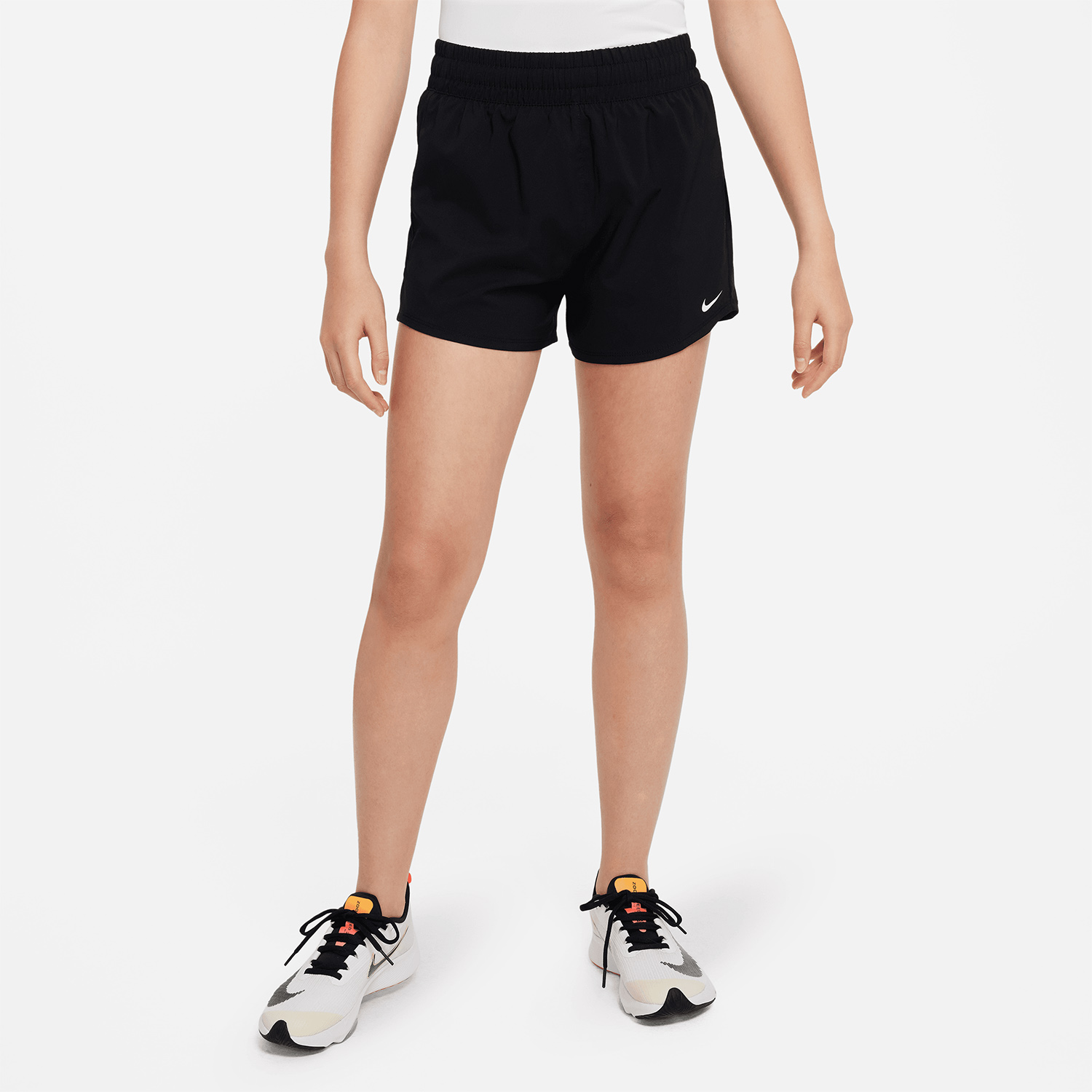 Nike Dri-FIT One 3in Shorts Niña - Black/White