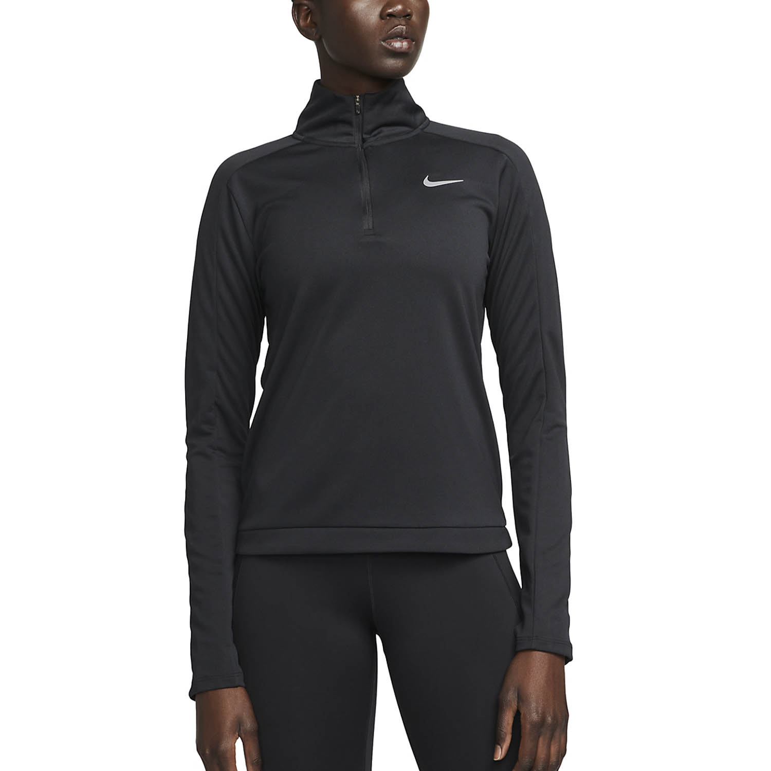 Nike Dri-FIT Pacer Maglia - Black/Reflective Silver