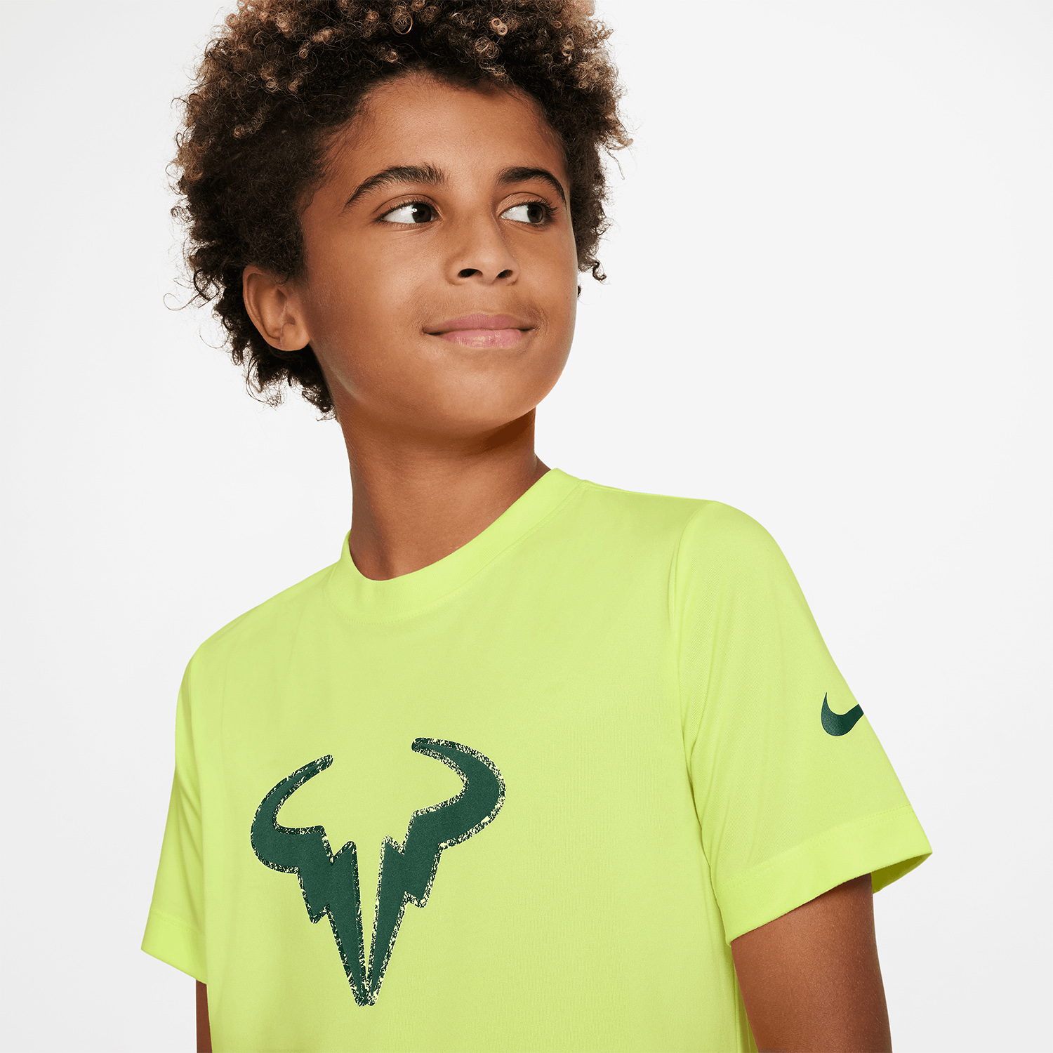 Nike Dri-FIT Rafa Maglietta Bambino - Light Lemon Twist