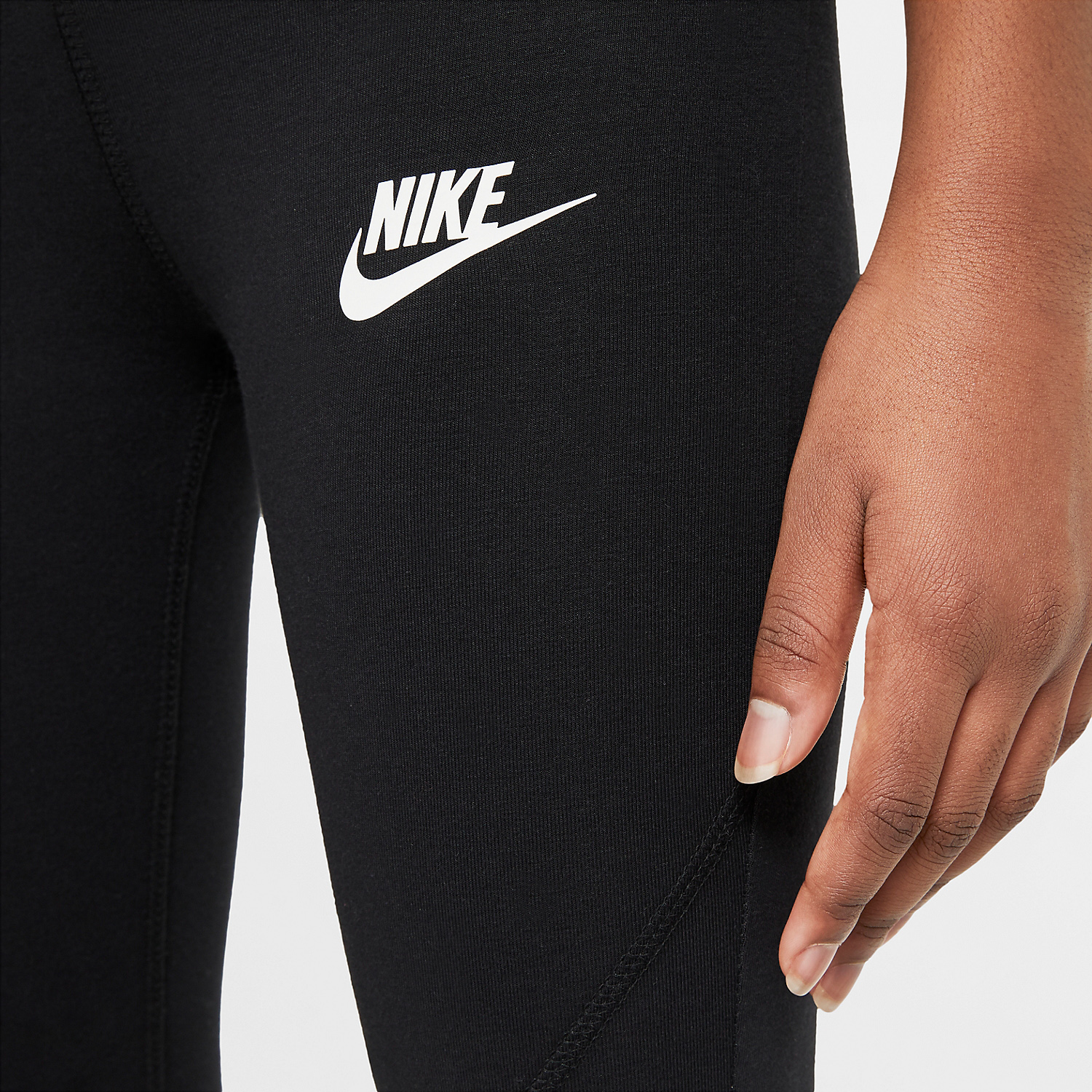 Nike Favorites Logo Tights Bambina - Black/White