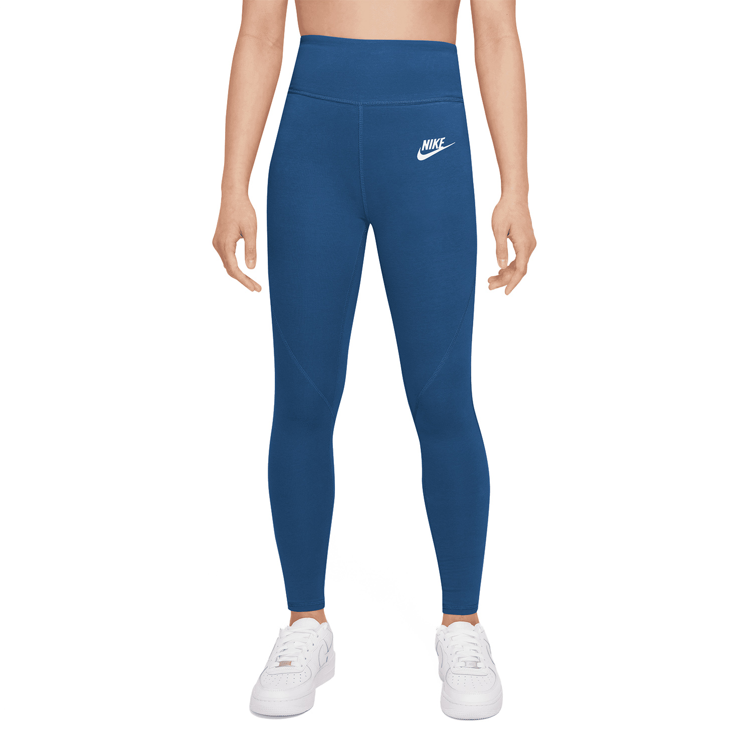Nike Favorites Logo Tights Girl - Court Blue/White
