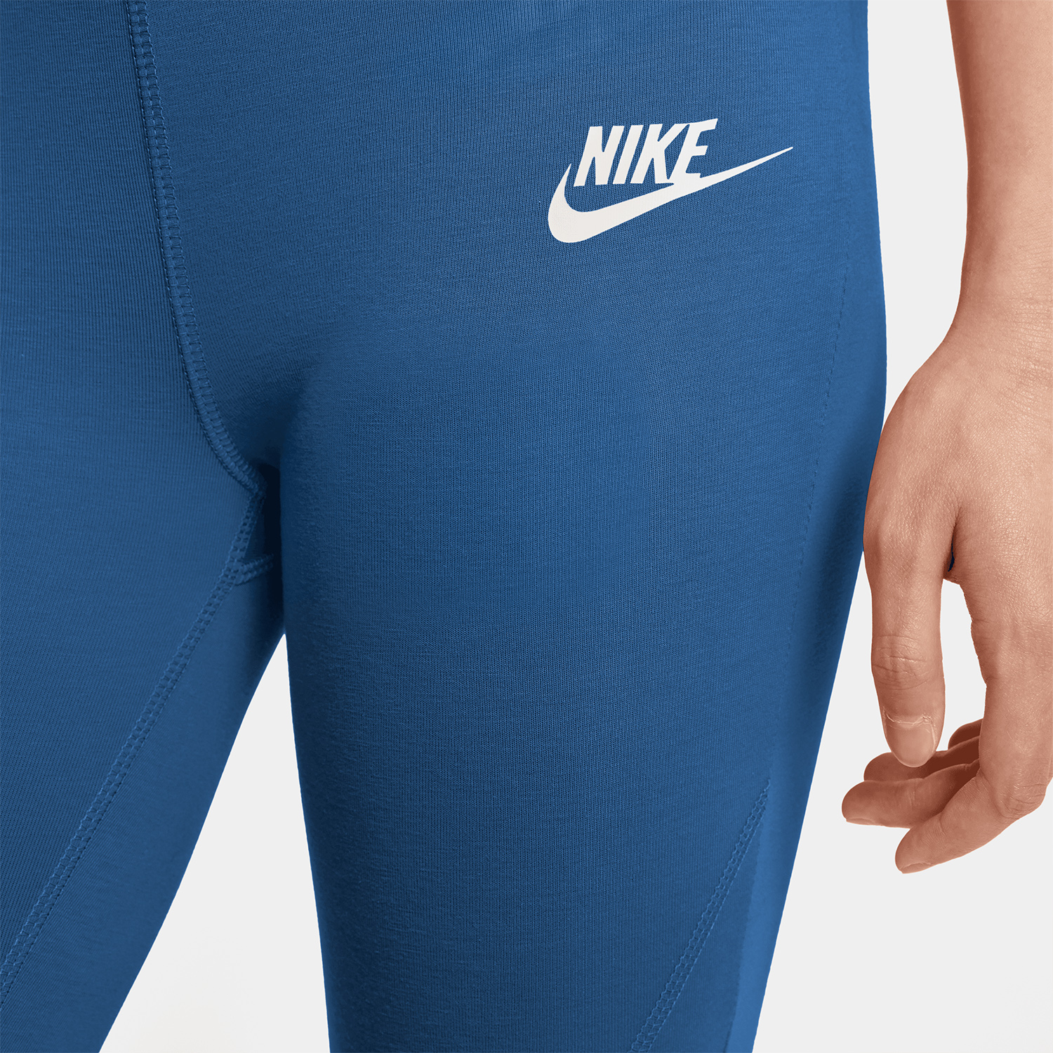 Nike Favorites Logo Tights Girl - Court Blue/White