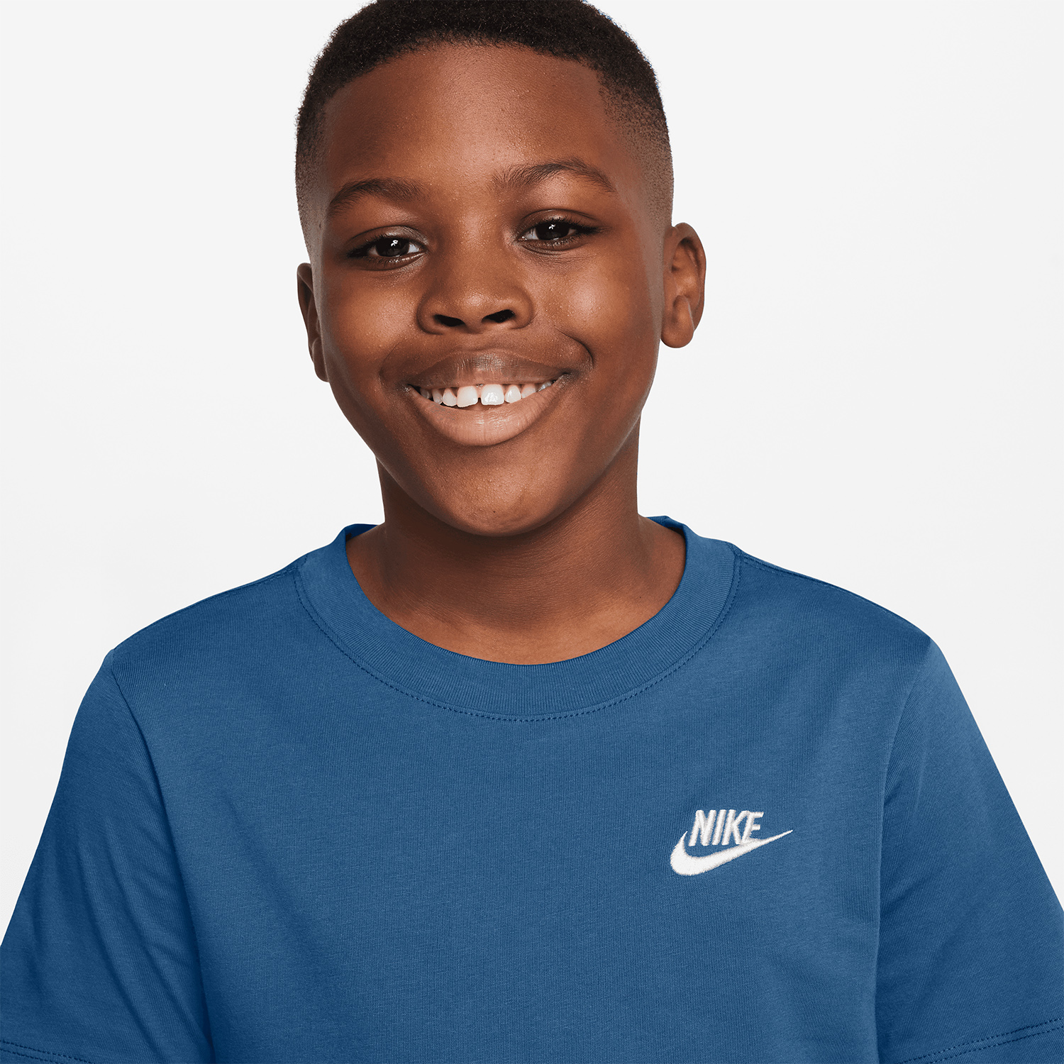 Nike Futura T-Shirt Boy - Court Blue/White