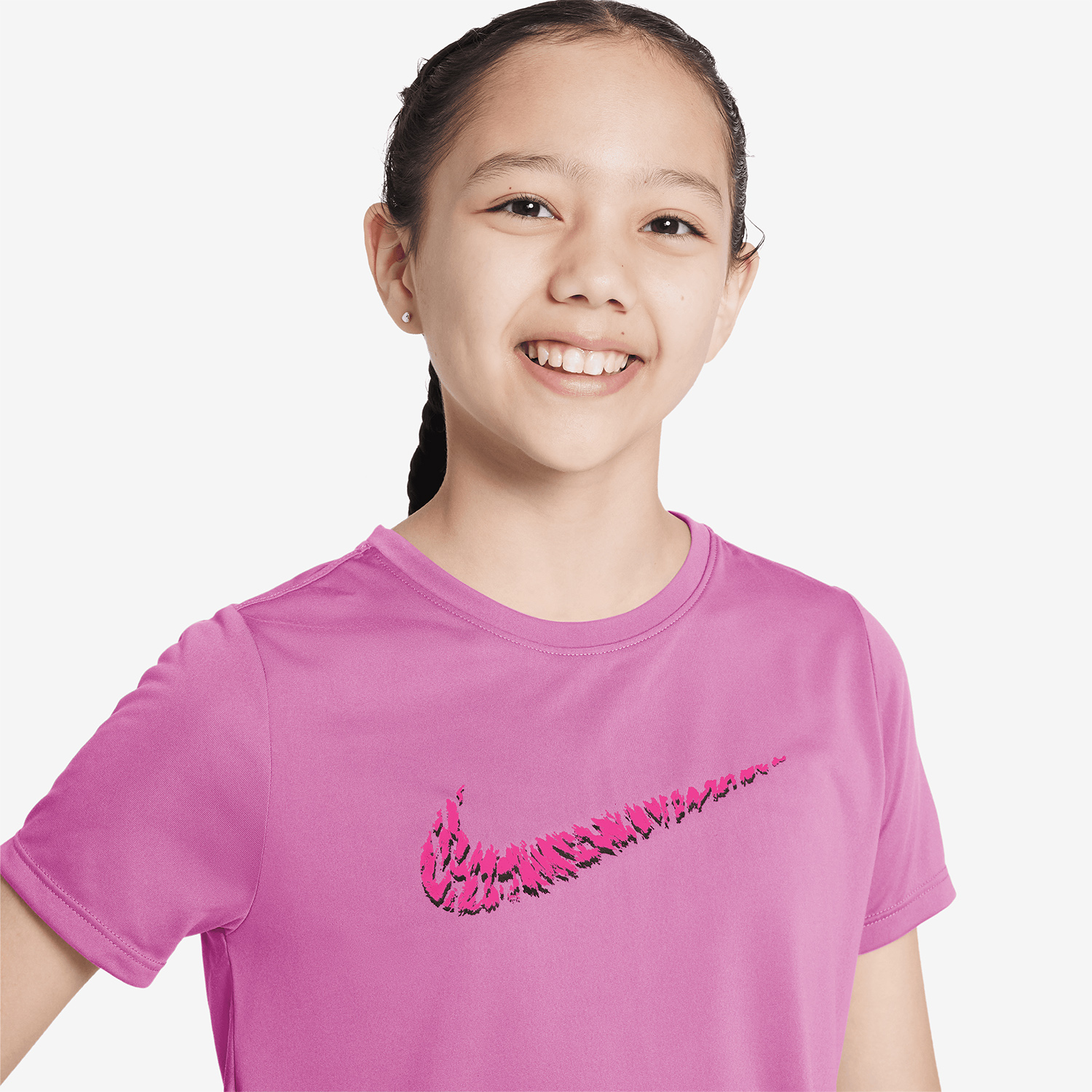 Nike One Camiseta de Tenis Niña - Playful Pink