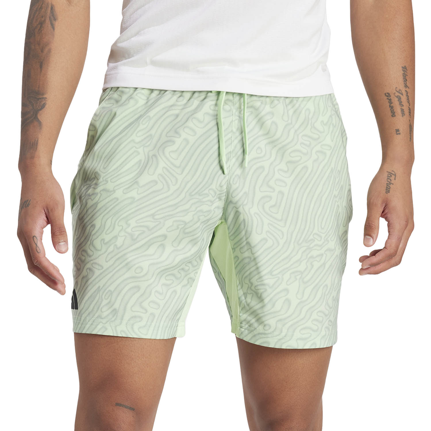 adidas Ergo Pro 7in Shorts - Semi Green Spark/Silver Green