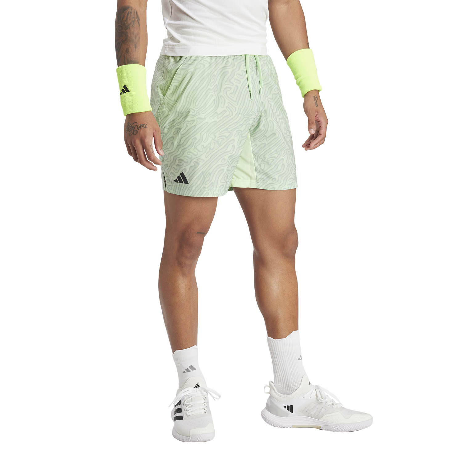 adidas Ergo Pro 7in Pantaloncini - Semi Green Spark/Silver Green