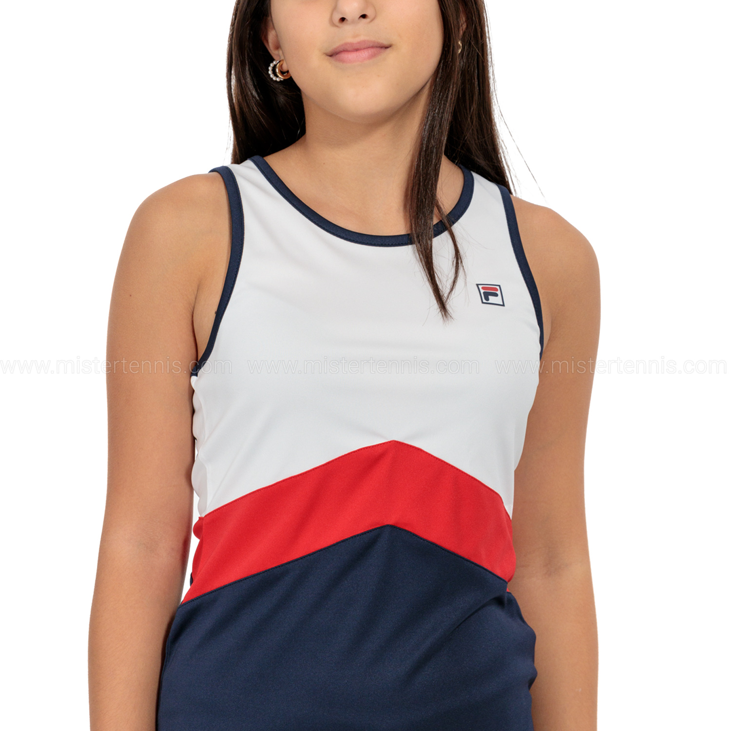 Fila Cleo Top Niña - White/Navy